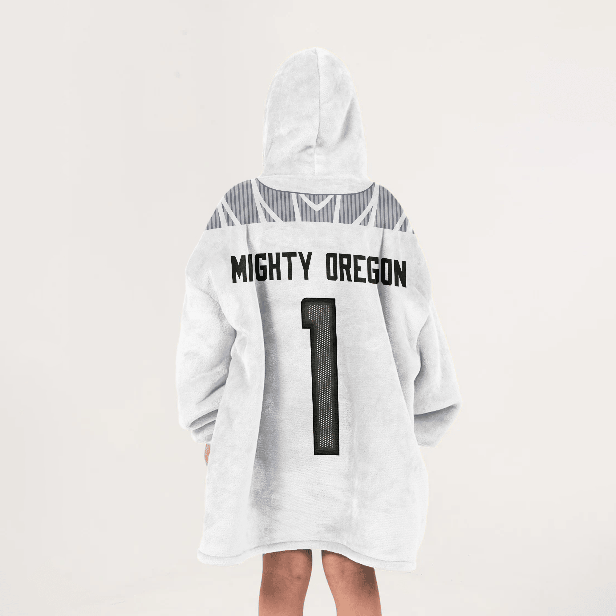Kid #1 Oregon Football Unisex Blanket Hoodie
