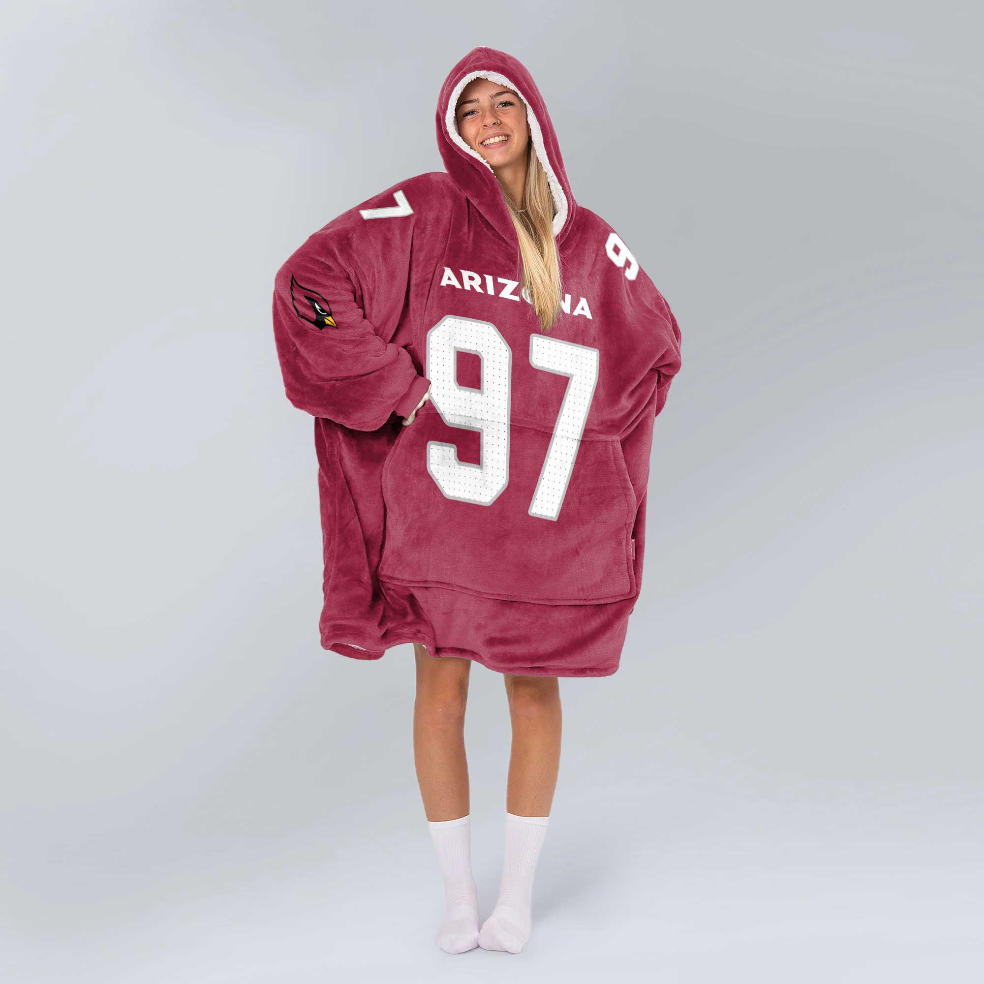 Adult 97 Arizona Football Unisex Blanket Hoodie