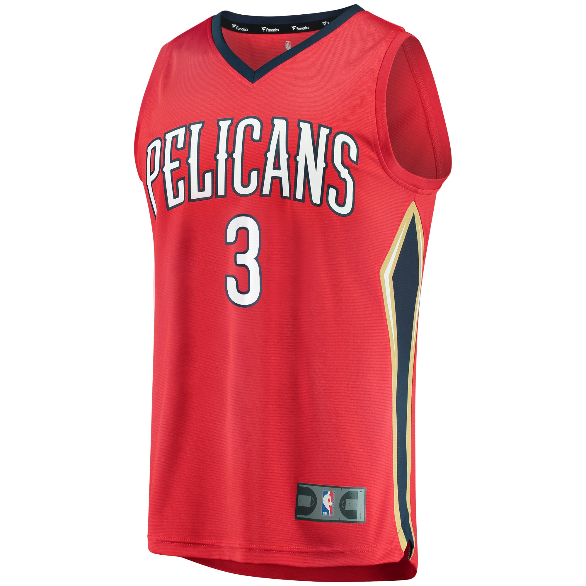 C.J. McCollum New Orleans Pelicans  Youth 2021/22 Fast Break Replica Player Jersey Red - Statement Edition