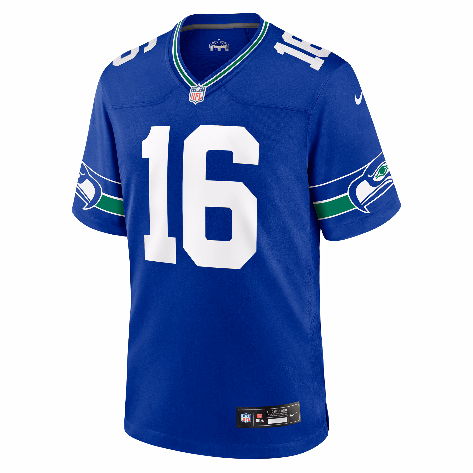 Tyler Lockett Seattle Seahawks Throwback Player Game Jersey - Royal