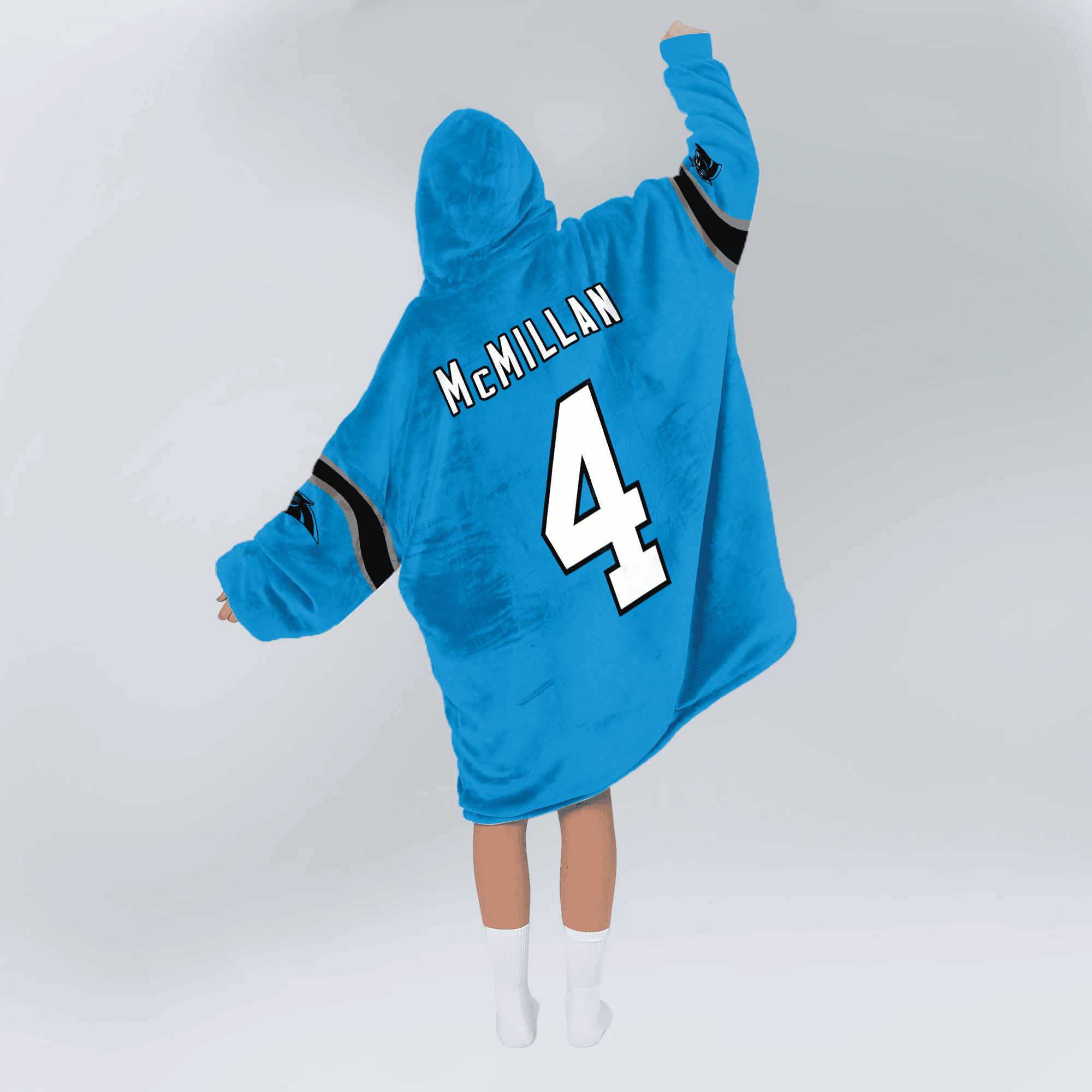 Adult 4 Carolina Football Unisex Blanket Hoodie