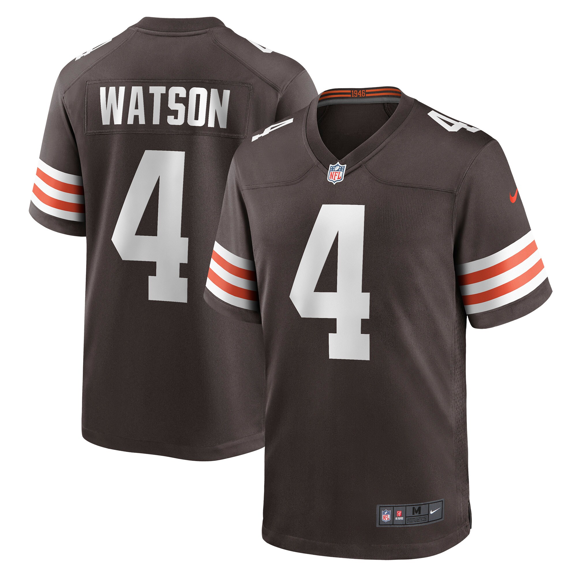Deshaun Watson #4 Cleveland Browns  Game Jersey - Brown