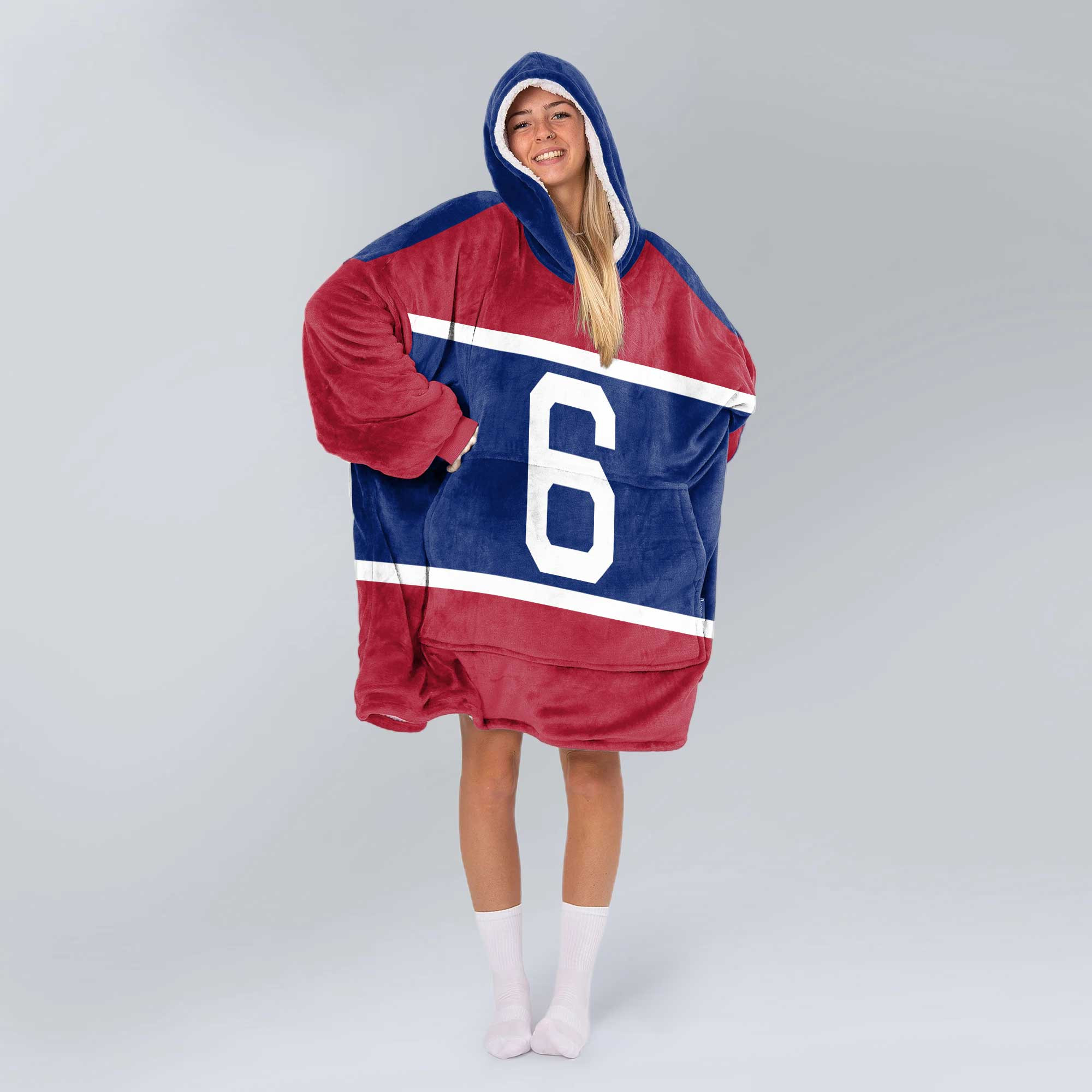 J.D 6 New York G Football Unisex Blanket Hoodie