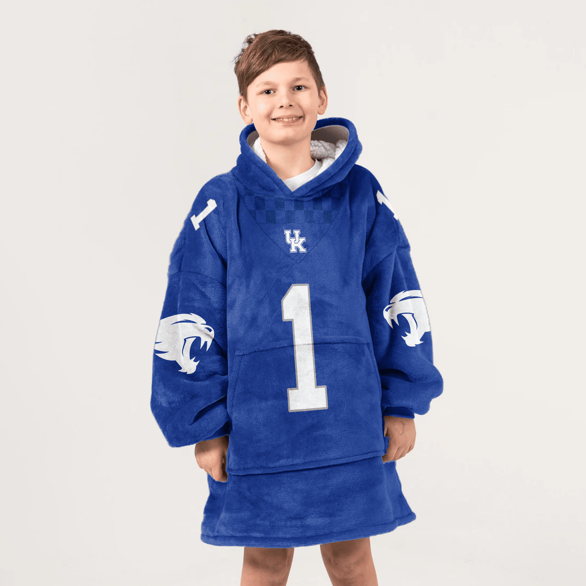 Kid #1 Kentucky Football Unisex Blanket Hoodie