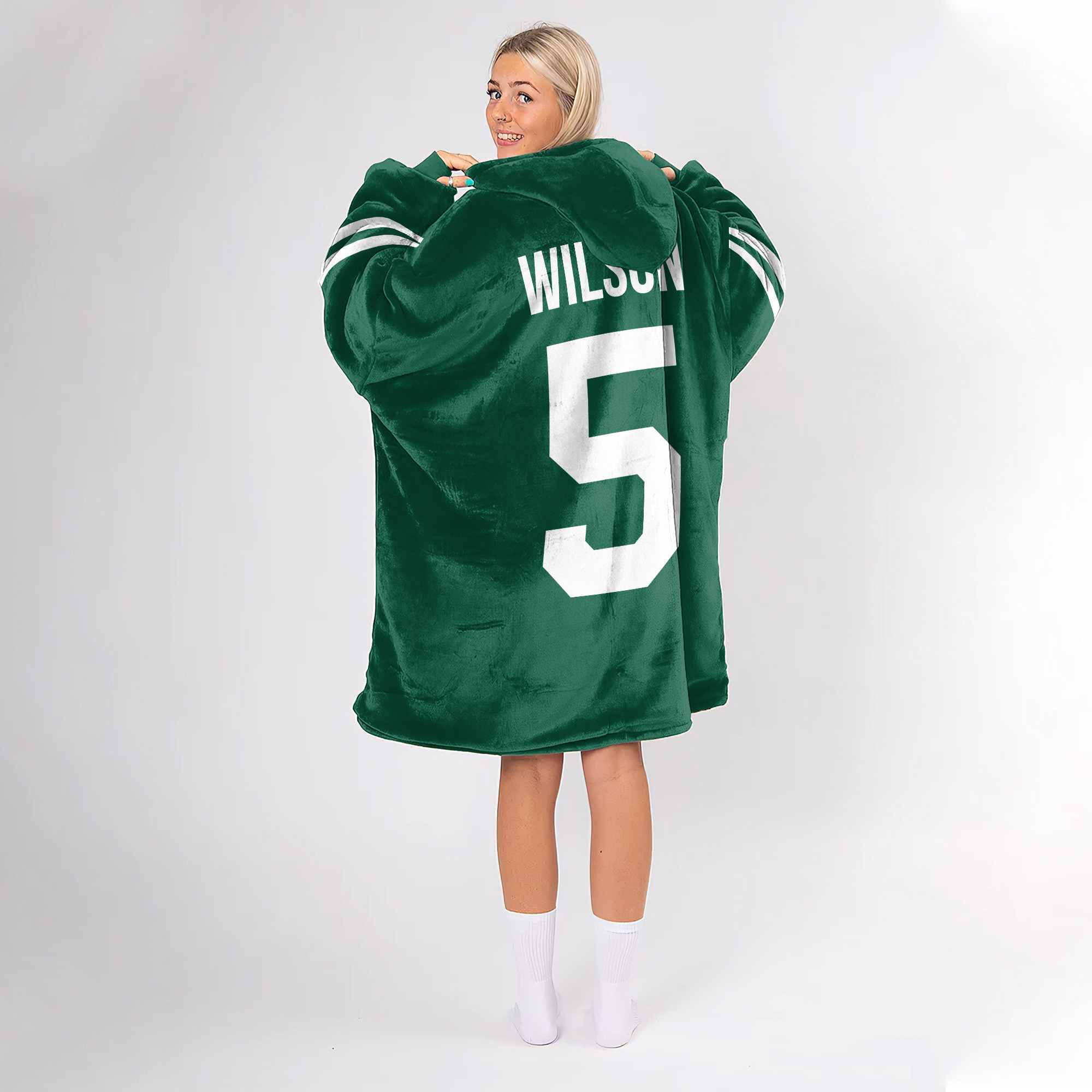 Adult GW 5 New York Football Unisex Blanket Hoodie