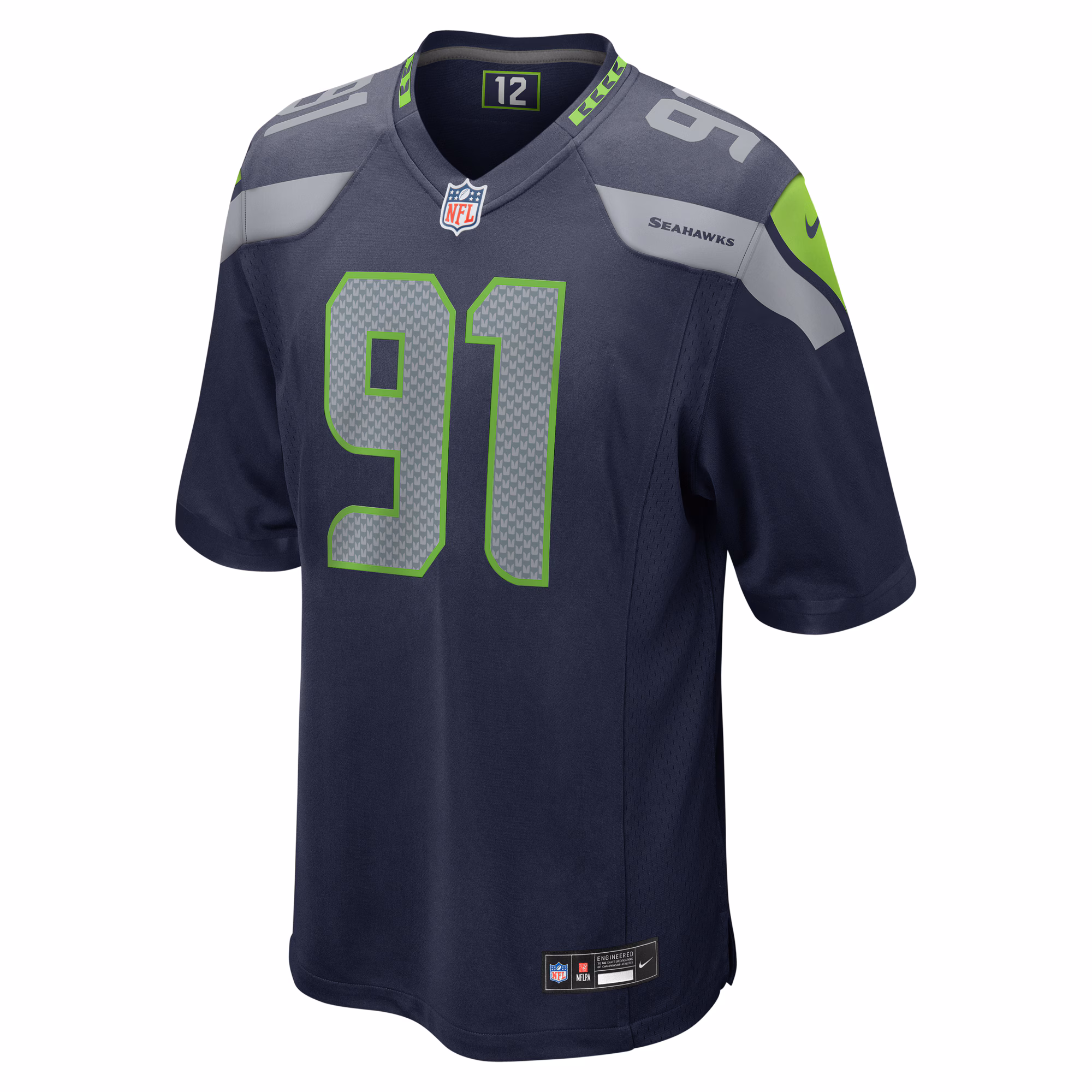 Byron Murphy II Seattle Seahawks 2024 NFL Draft First Round Pick Player Game Jersey - College Navy