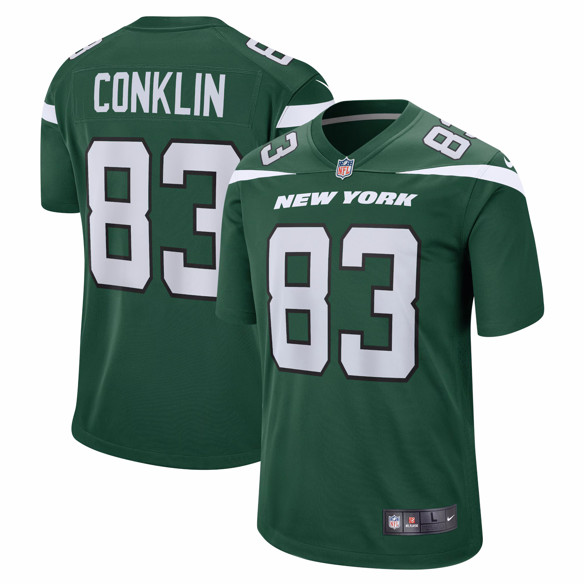 Tyler Conklin New York Jets Game Jersey - Gotham Green