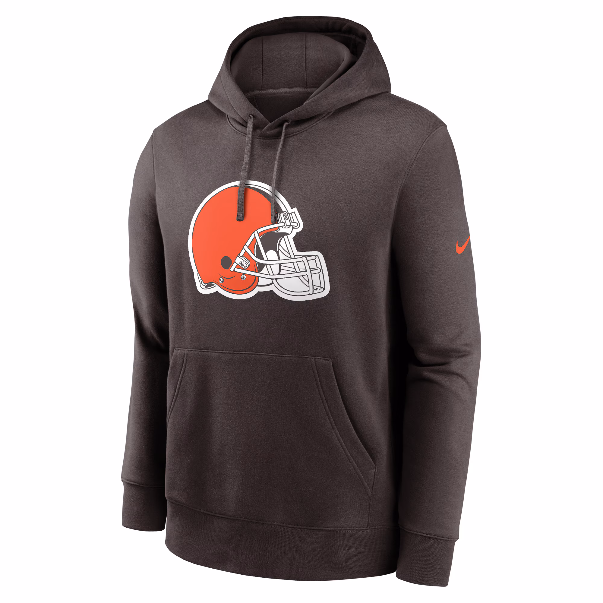 Cleveland Browns Club Logo Pullover Hoodie - Anthracite