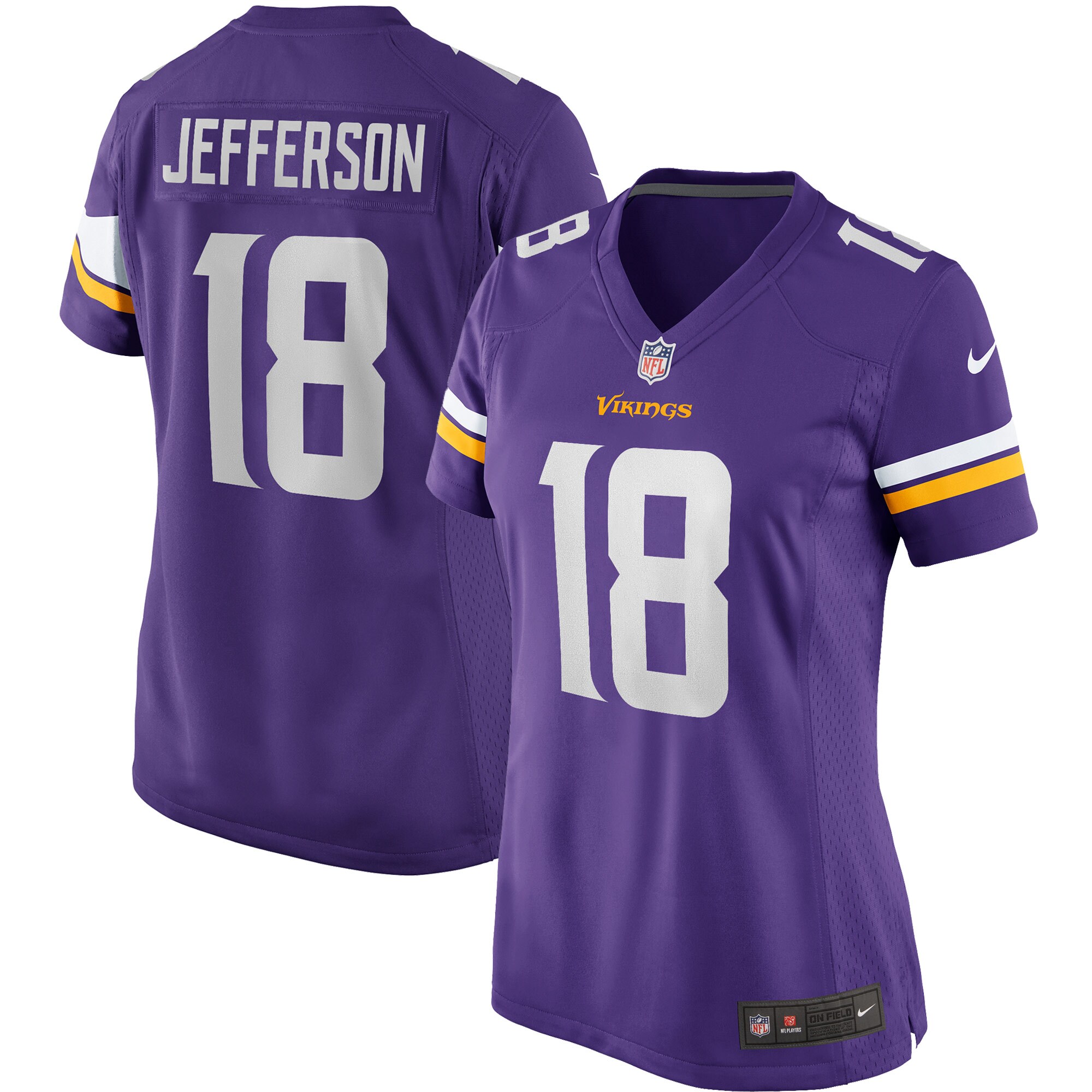 Justin Jefferson Minnesota Vikings Women's Player Game Jersey - Purple