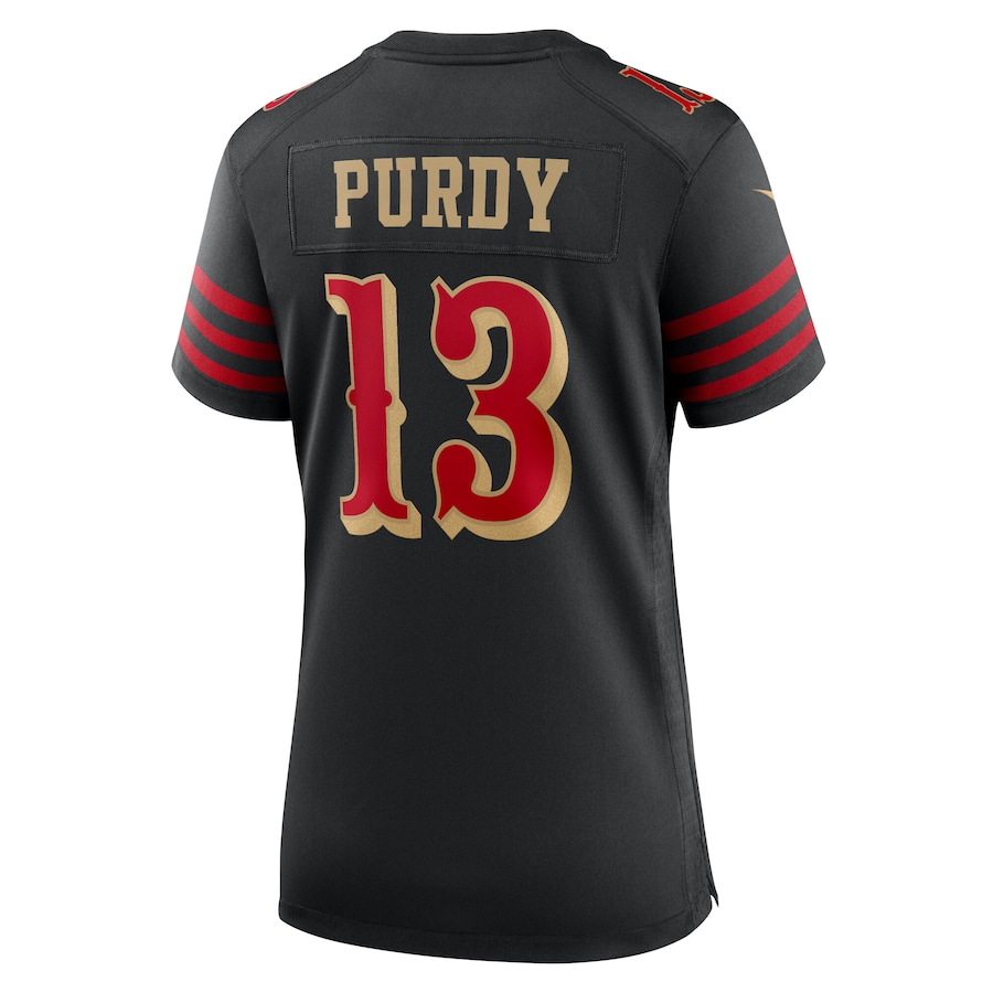 Brock Purdy #13 San Francisco 49ers Women's 2025 Rivalries Collection Game Jersey - Black