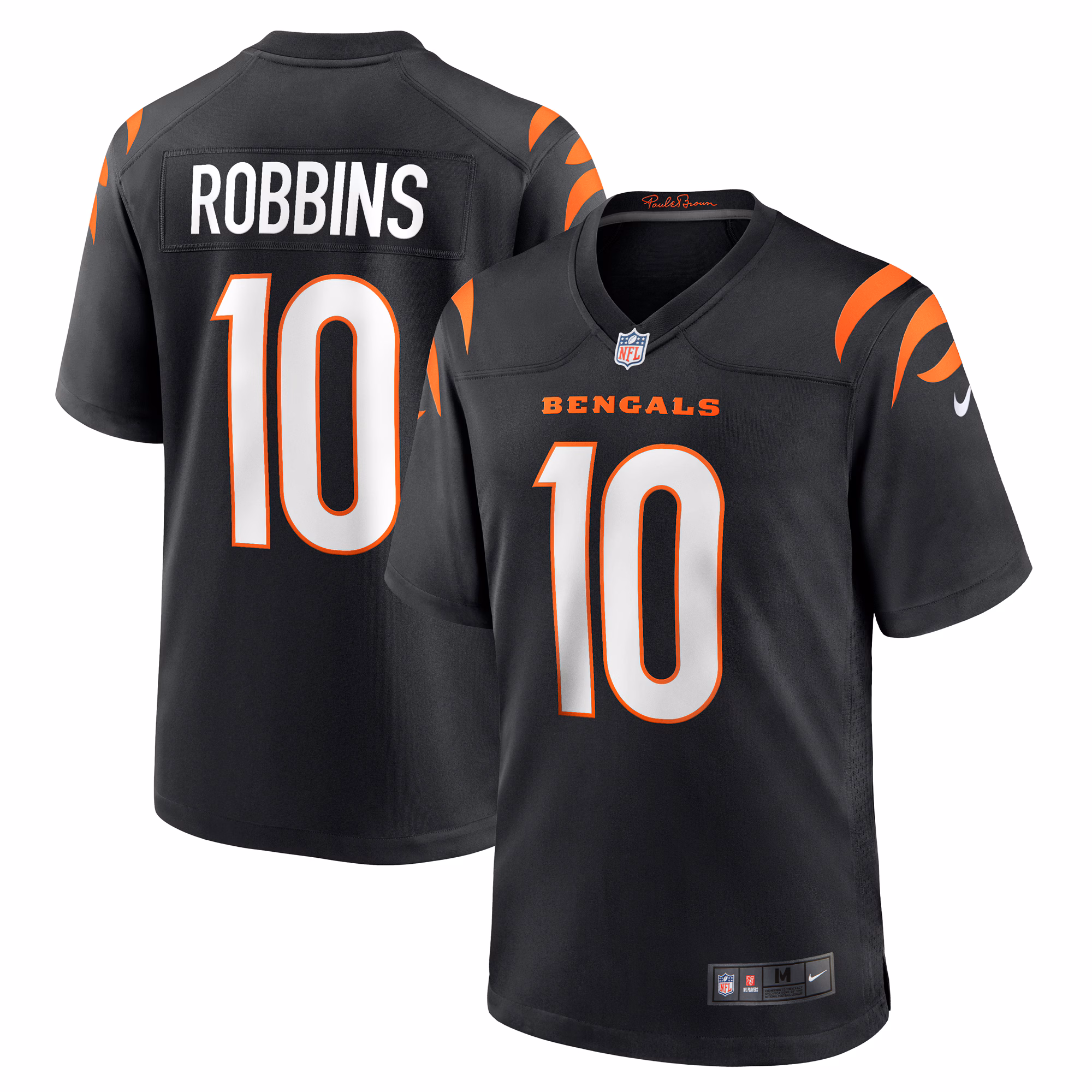 Brad Robbins Cincinnati Bengals Team Game Jersey -  Black