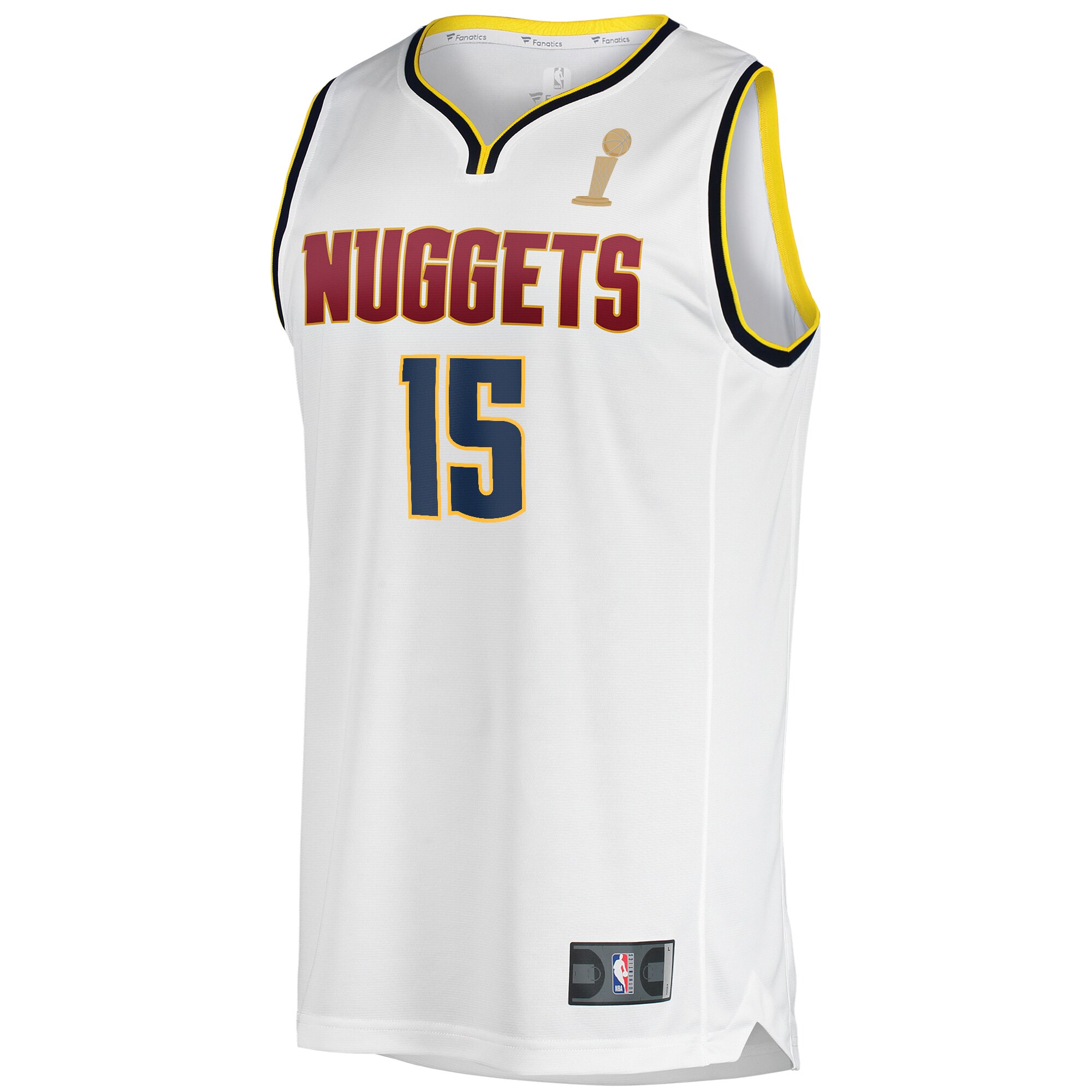 Nikola Jokic Denver Nuggets  Youth White 2023 NBA Finals Champions Fast Break Player Jersey - Association Edition