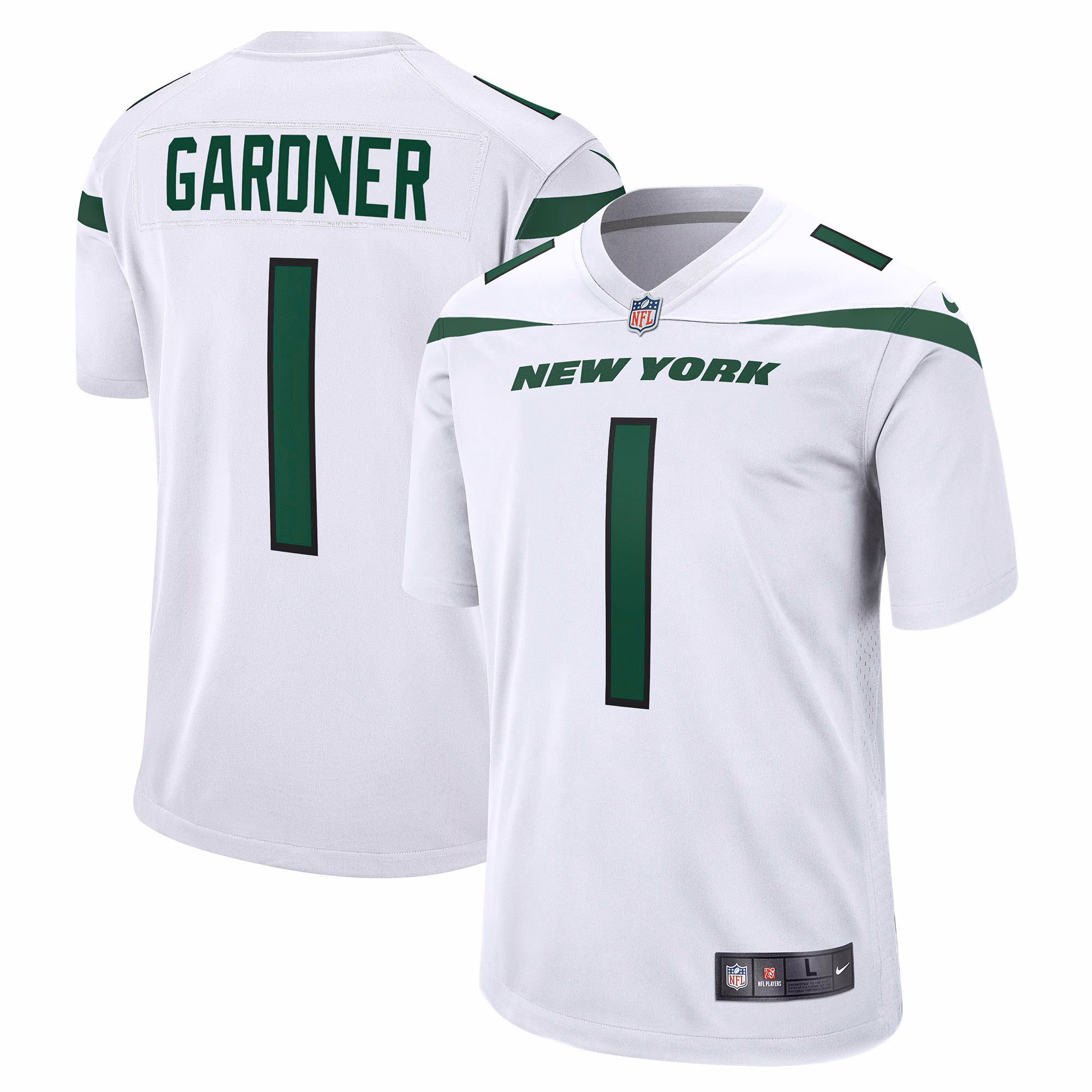Ahmad Sauce Gardner New York Jets Player Game Jersey - White