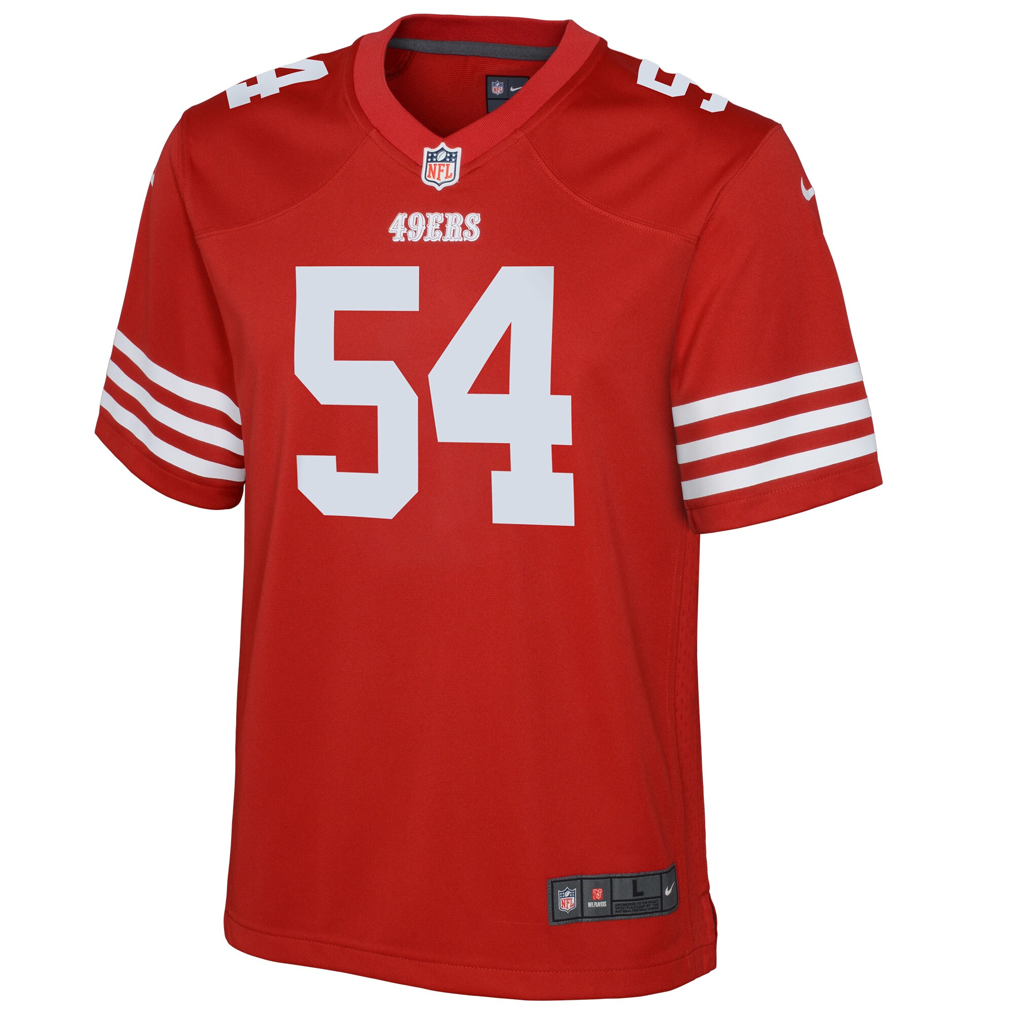 Fred Warner San Francisco 49ers  Youth Game Jersey - Scarlet