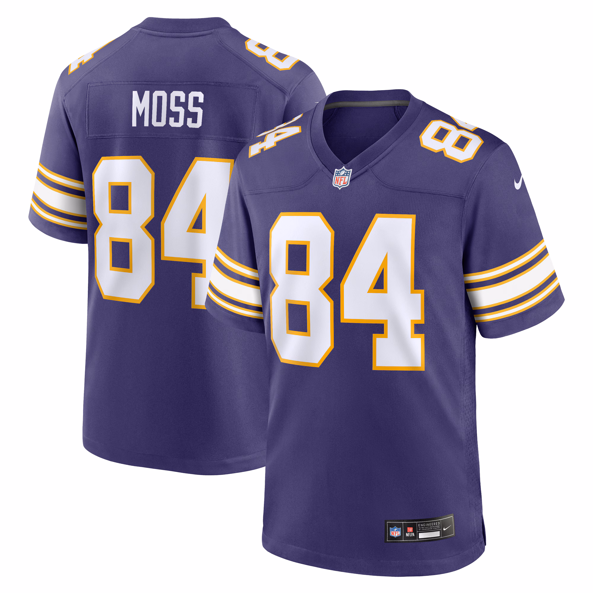 Randy Moss Minnesota Vikings Classic Retired Player Game Jersey - Purple
