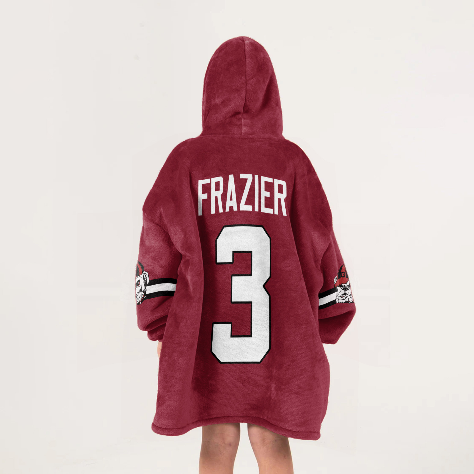 Adult 3 Georgia Football Unisex Blanket Hoodie