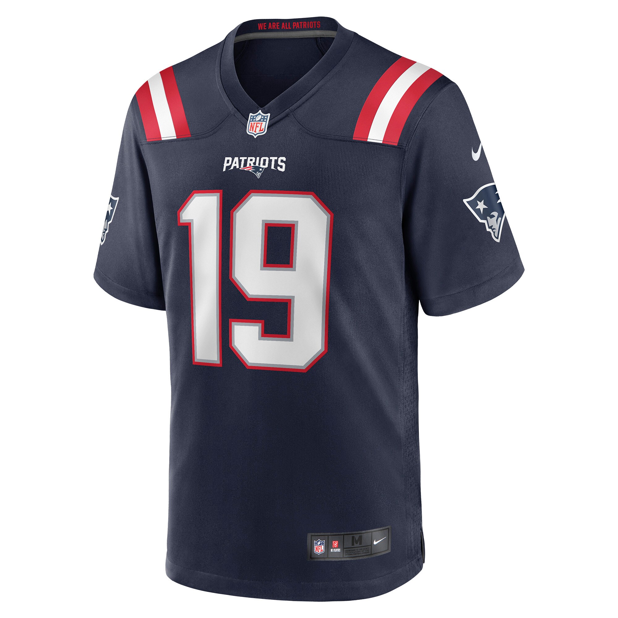 Malcolm Perry New England Patriots  Game Player Jersey - Navy