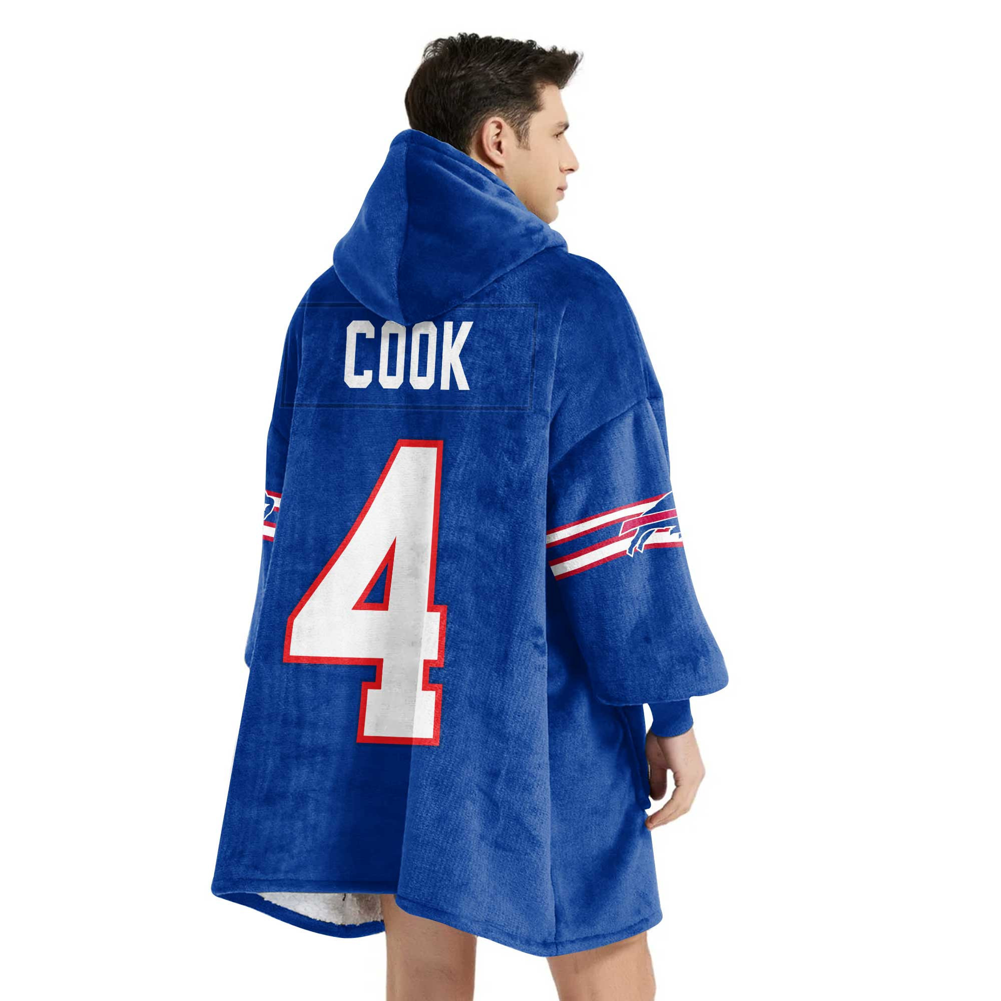 Adult No 4 - Cook - Bills Football Unisex Blanket Hoodie