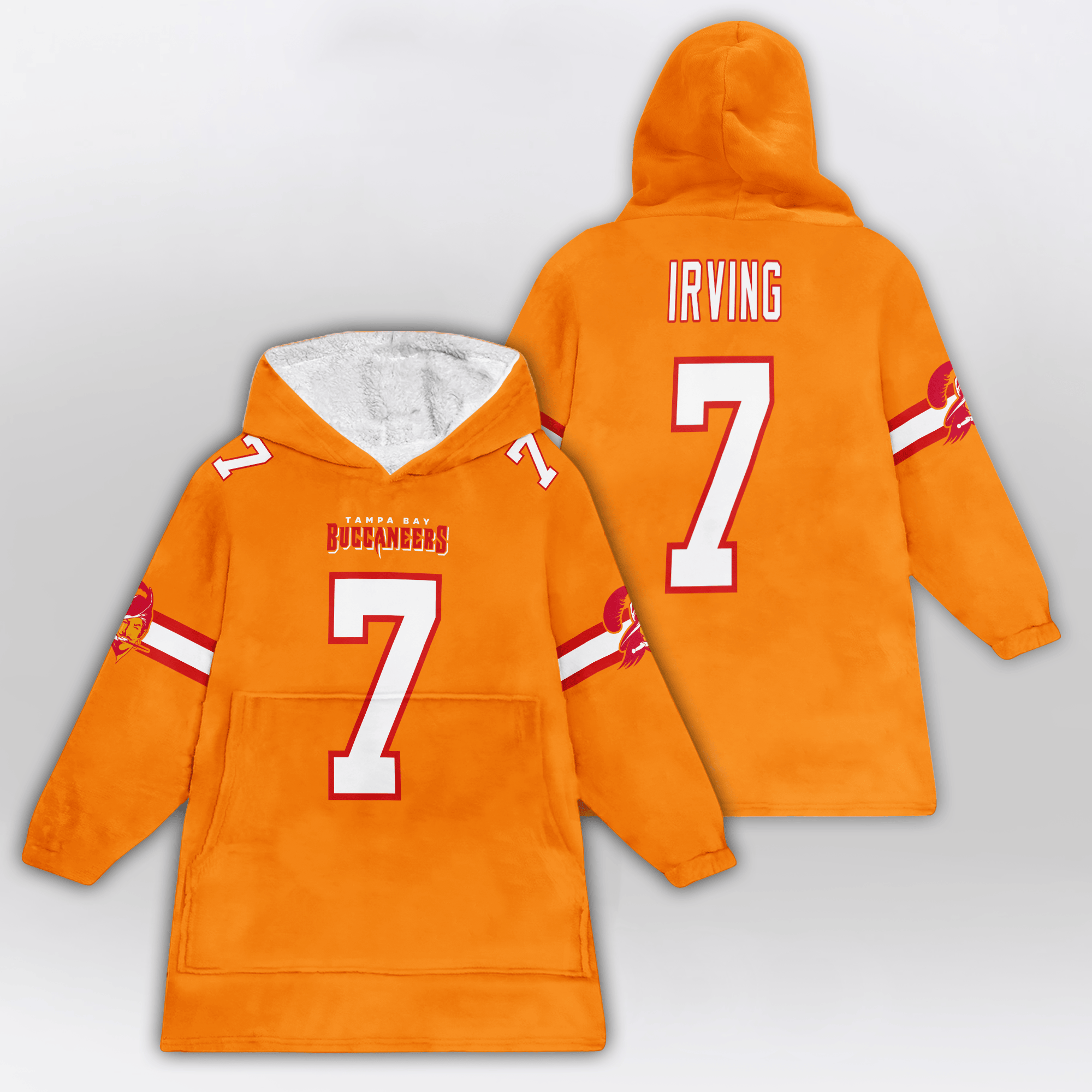 Kid B.I 7 Tampa Bay Football 50th Season Game Unisex Blanket Hoodie