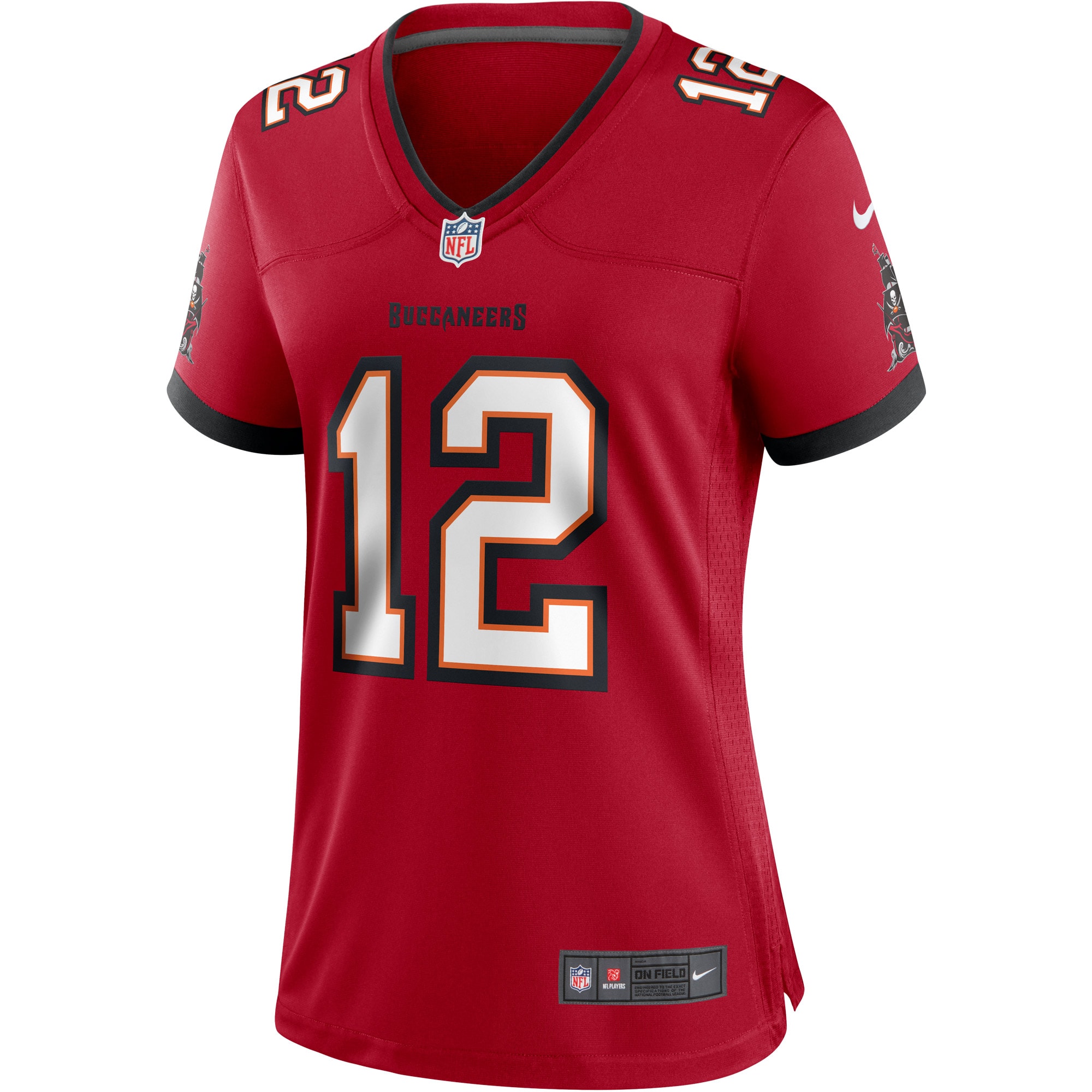 Tom Brady Tampa Bay Buccaneers Women's Alternate Game Jersey - Pewter