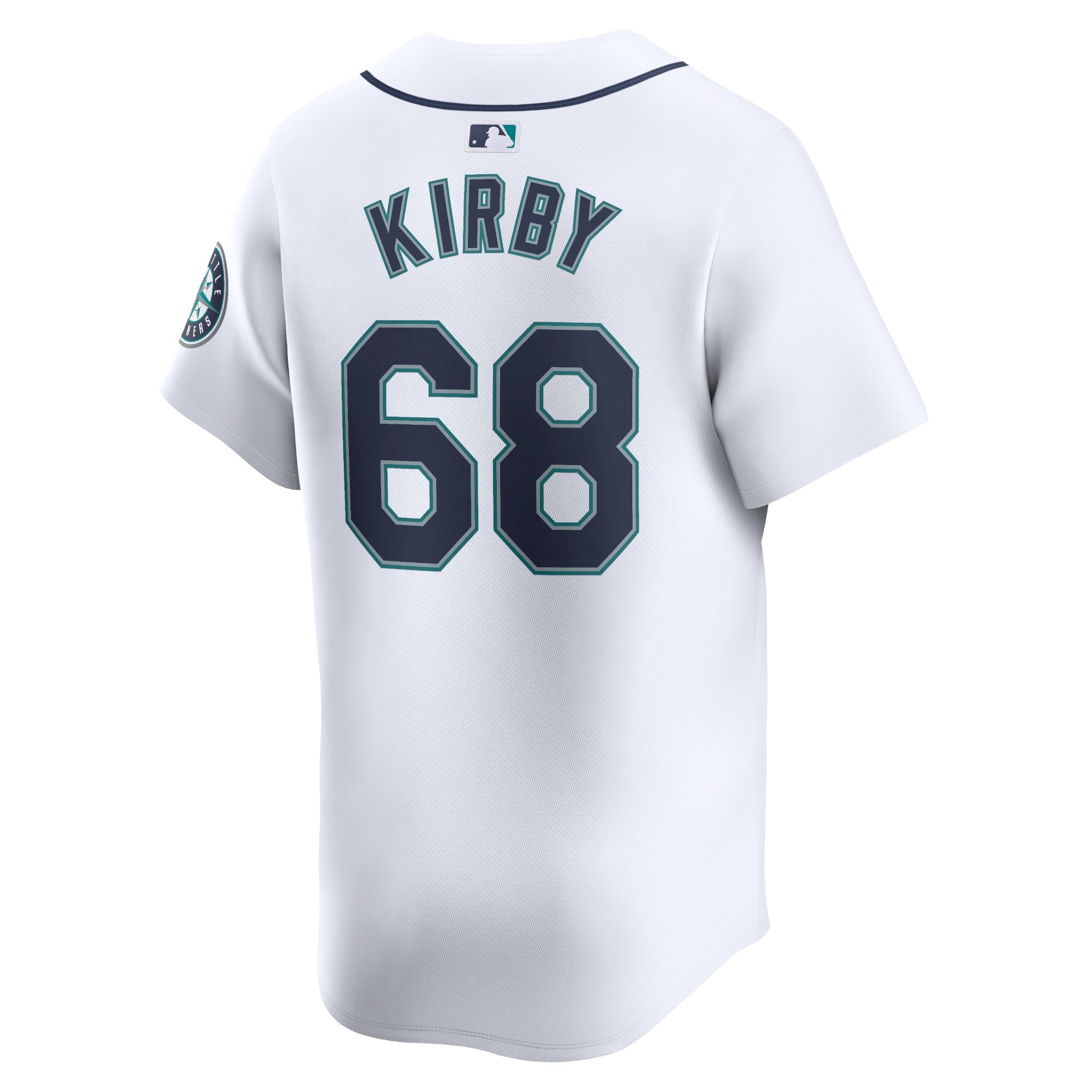 Men's Seattle Mariners George Kirby  White Home Limited Player Jersey