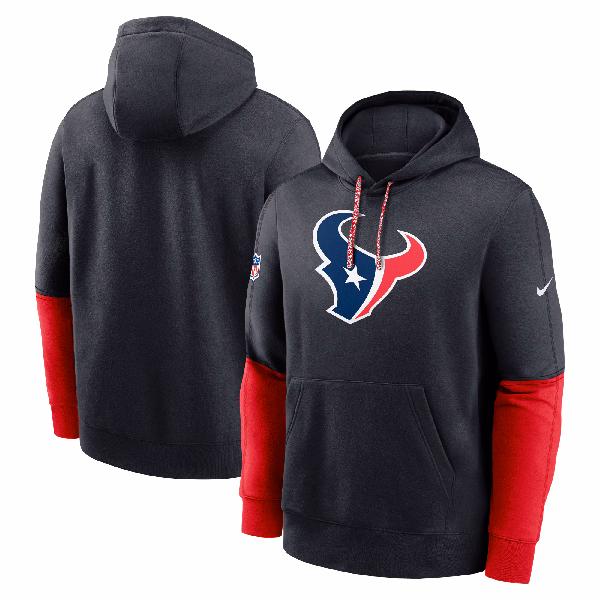 Houston Texans 2024 Sideline Club Pullover Hoodie - Navy