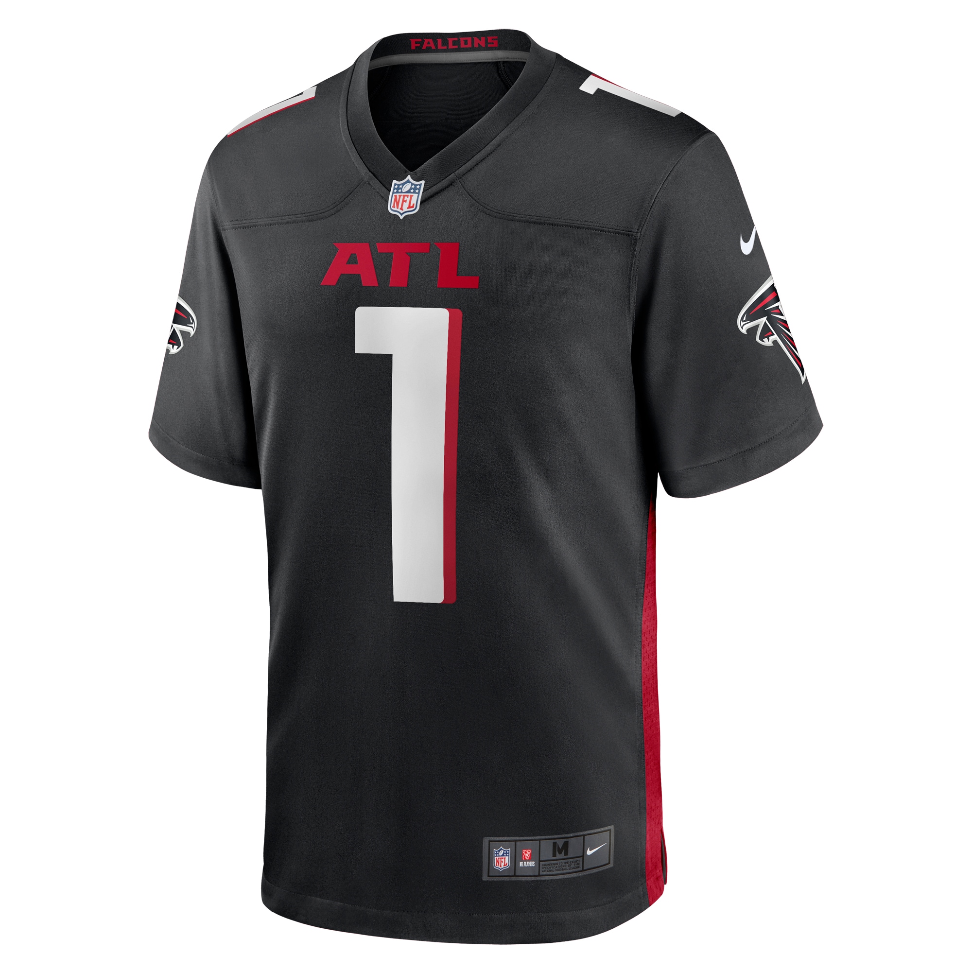 Number 1 Dad Atlanta Falcons  Game Jersey - Black