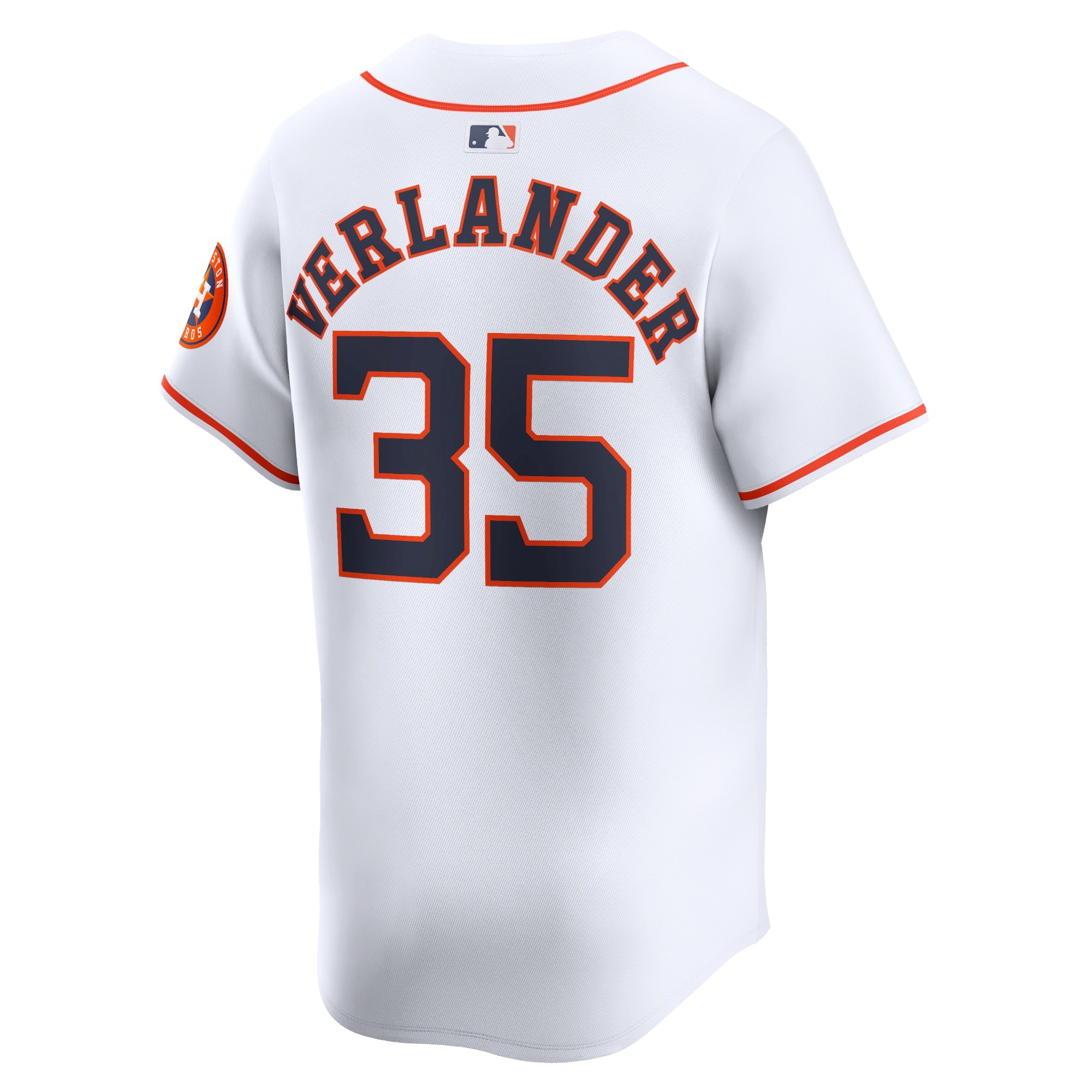 Men's Houston Astros Justin Verlander  White Home Limited Player Jersey