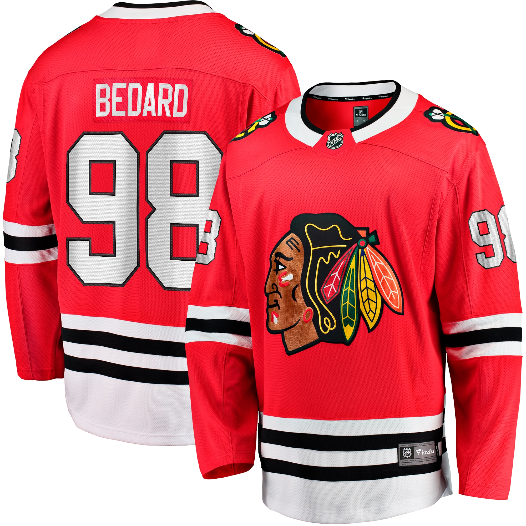 Connor Bedard Chicago Blackhawks 2023 NHL Draft Home Breakaway Player Jersey - Red