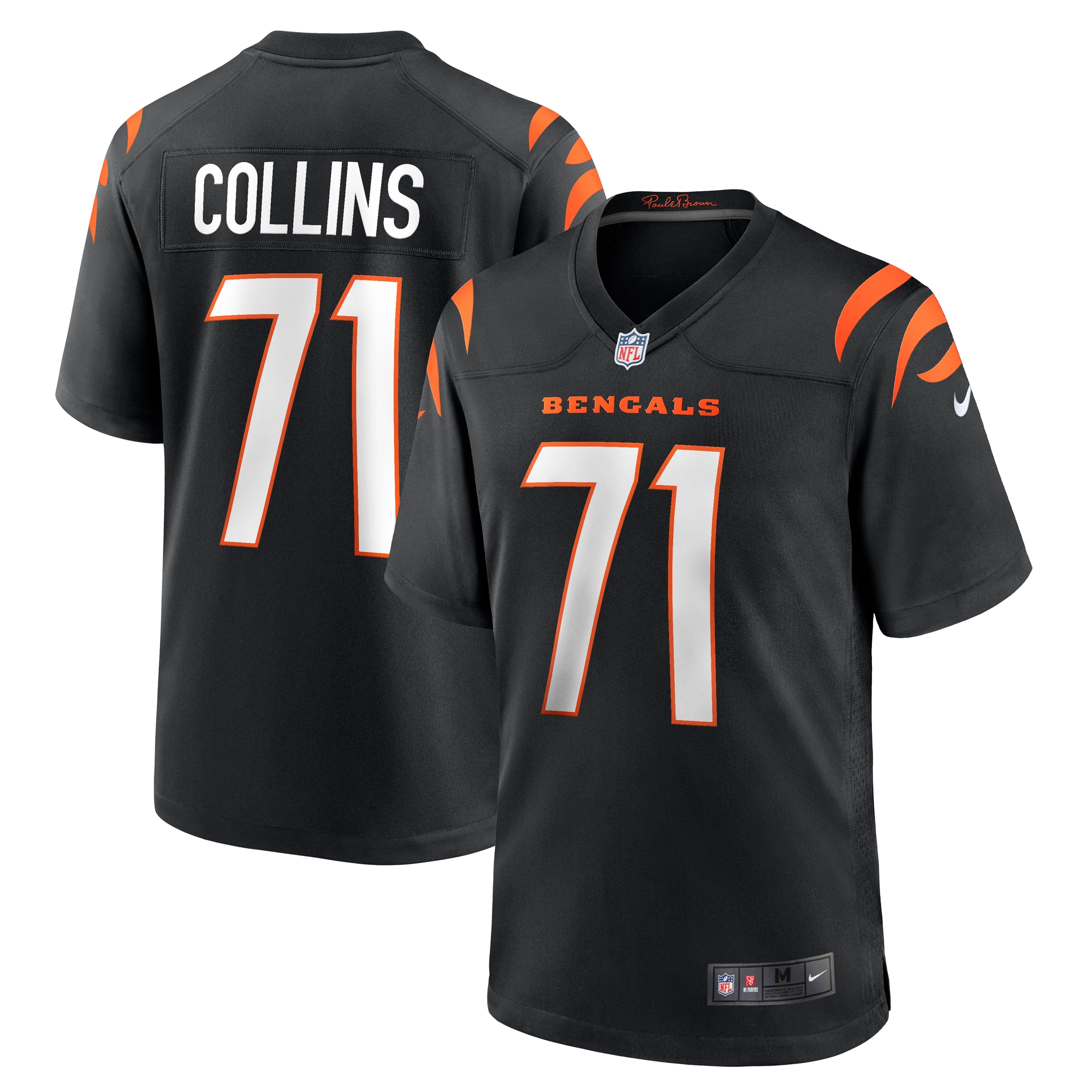 La'el Collins Cincinnati Bengals  Game Jersey - Black