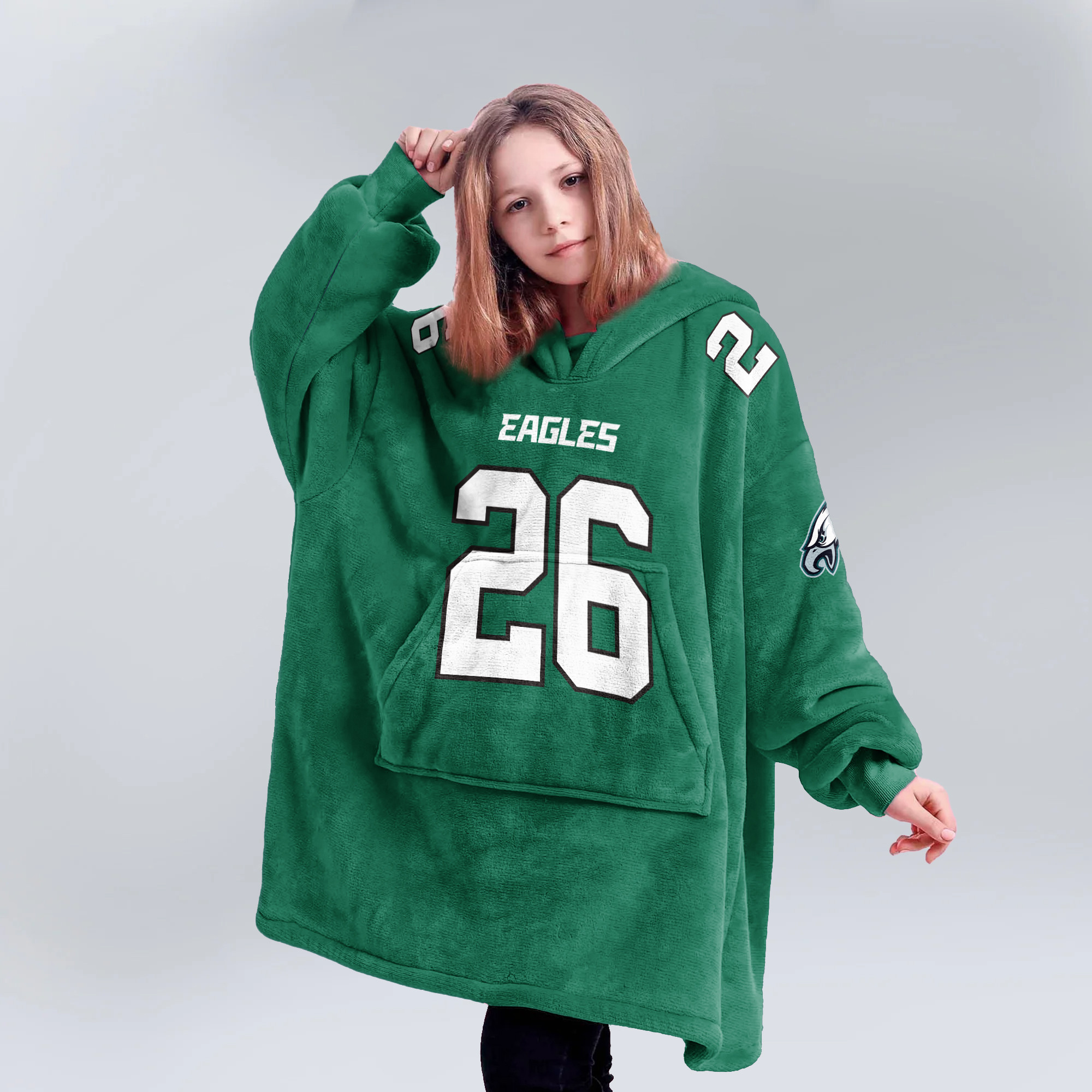 Adult S.B 26 Philadelphia Football Unisex Blanket Hoodie