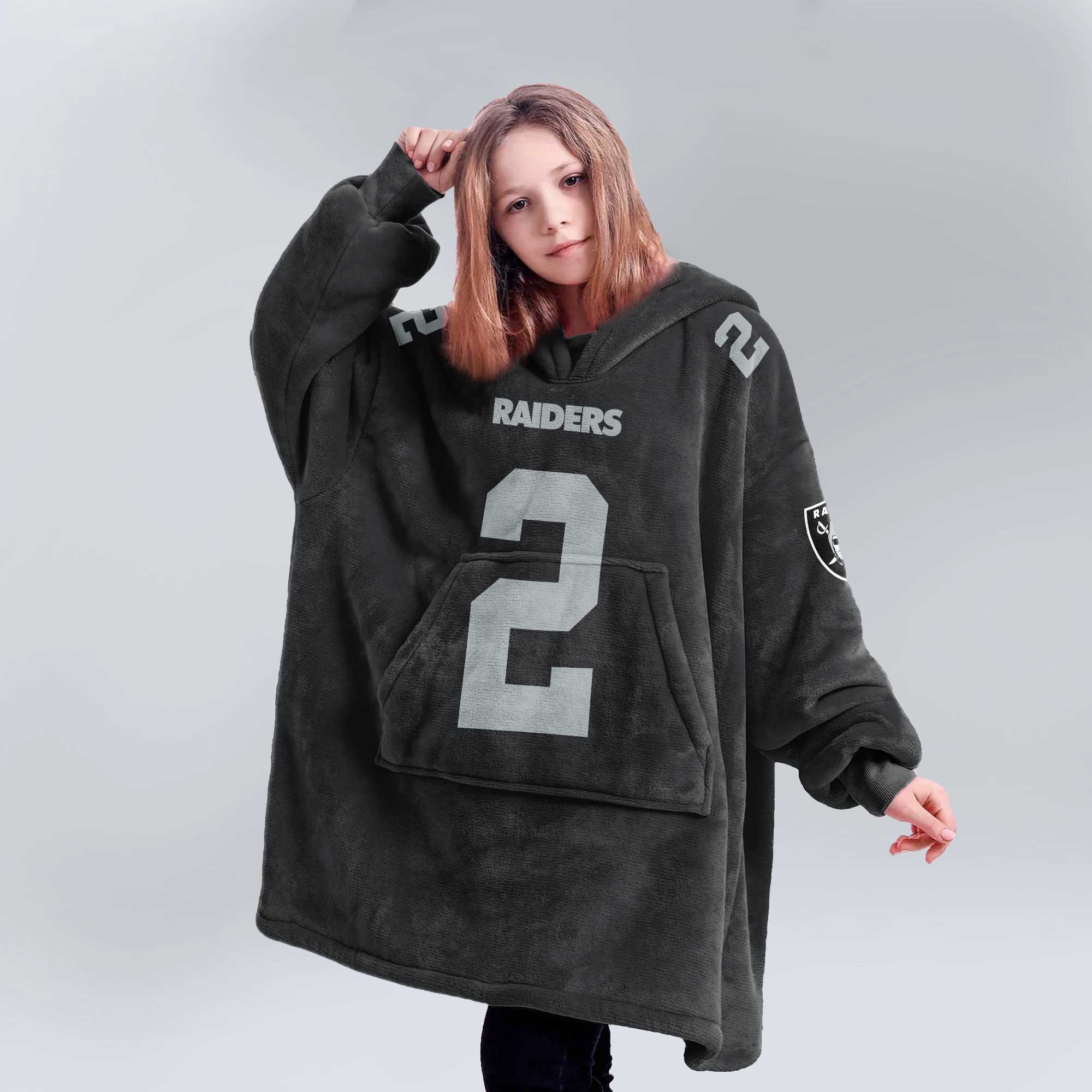 Kid A.J 2 Las Vegas Football Unisex Blanket Hoodie