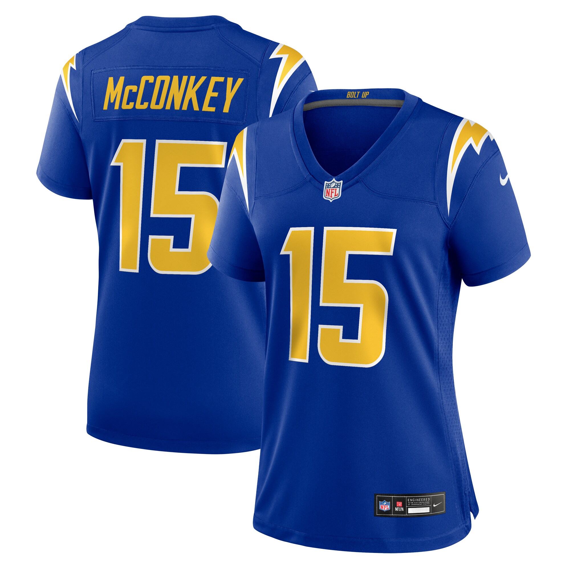 Ladd McConkey Los Angeles Chargers Women's Alternate Game Jersey -  Royal