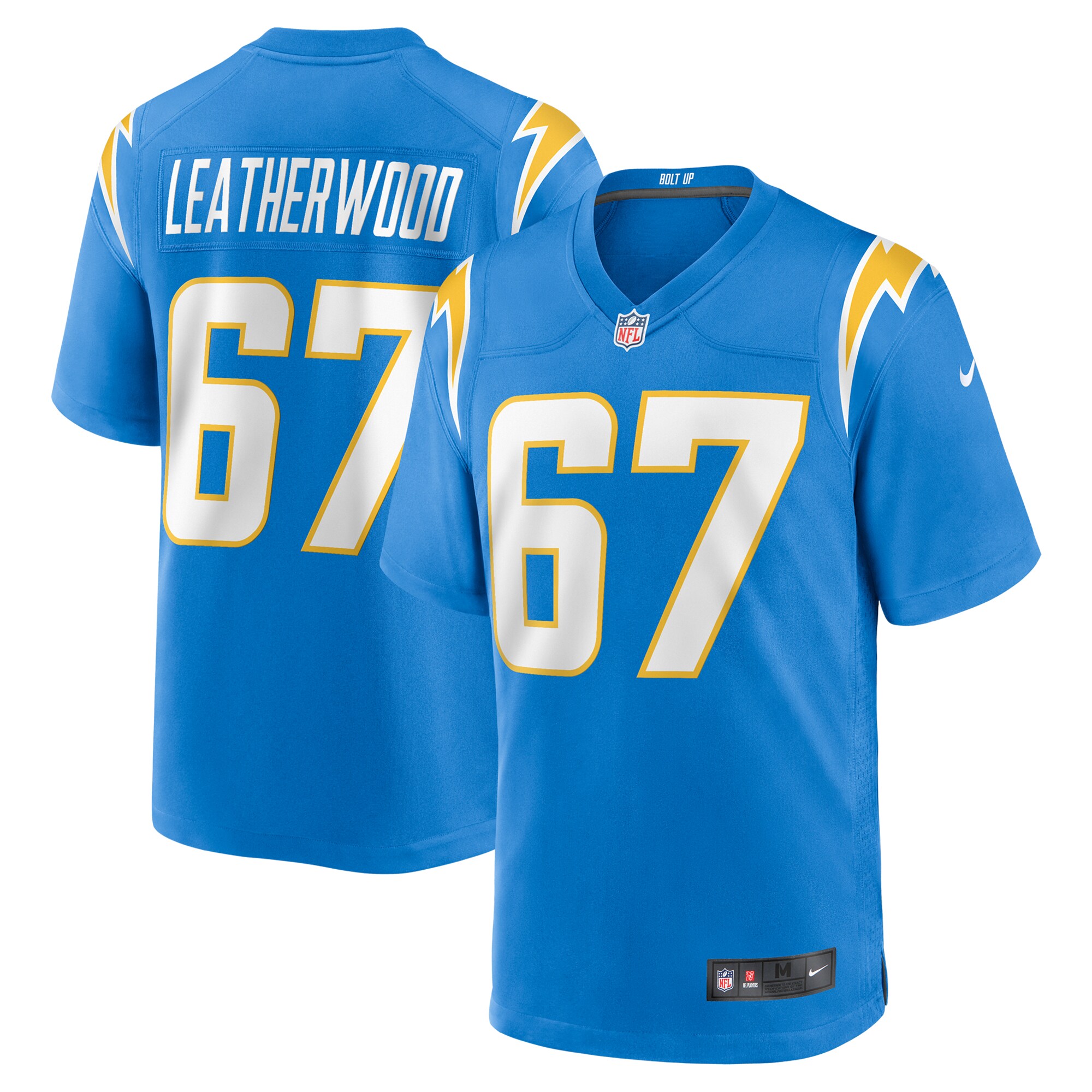 Alex Leatherwood Los Angeles Chargers Team Game Jersey -  Powder Blue