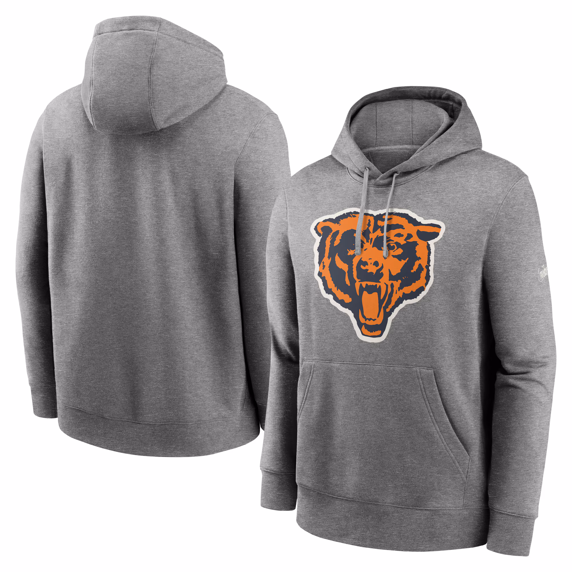 Chicago Bears Rewind Club Fleece Pullover Hoodie - Heathered Gray
