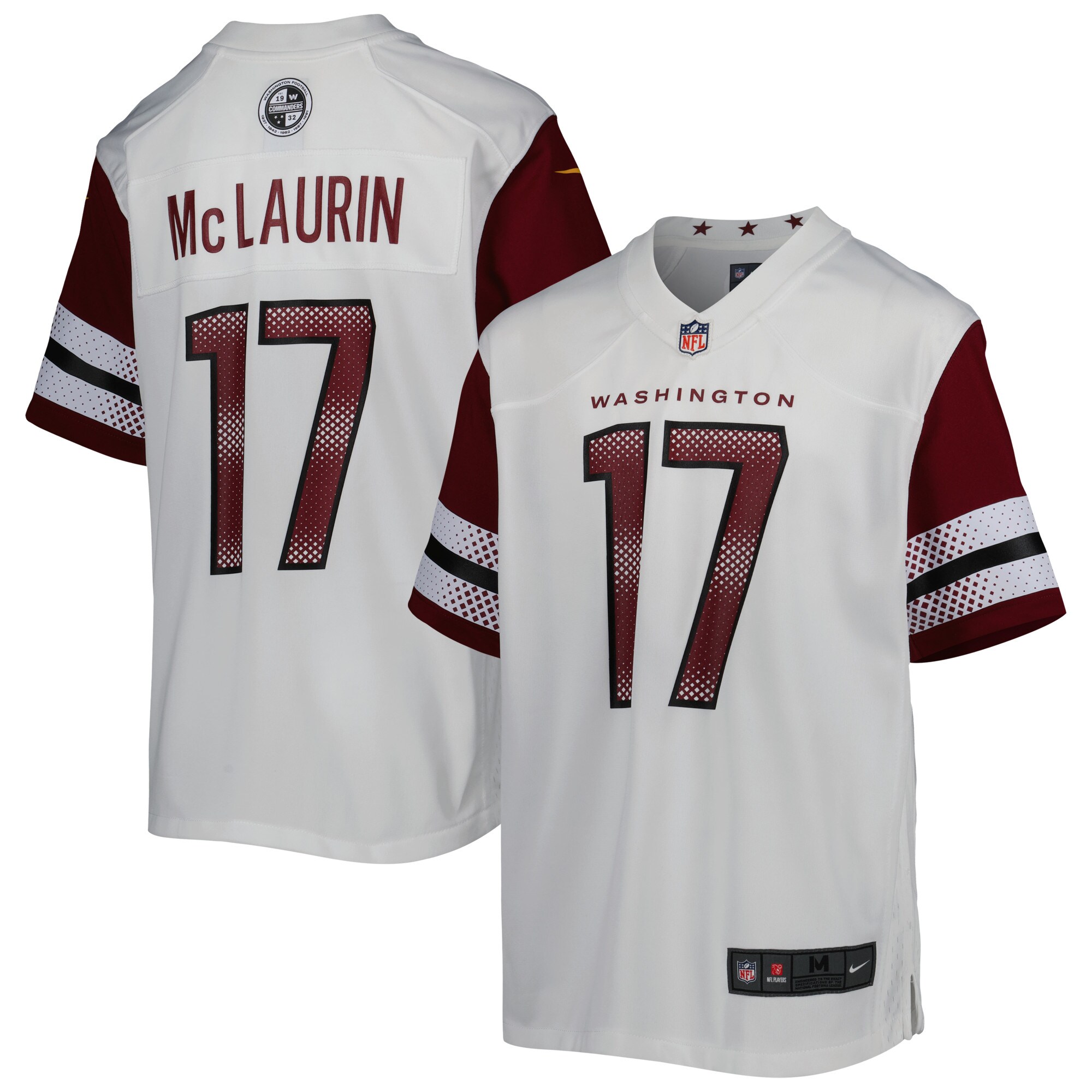 Terry McLaurin Washington Commanders  Youth Game Jersey - White