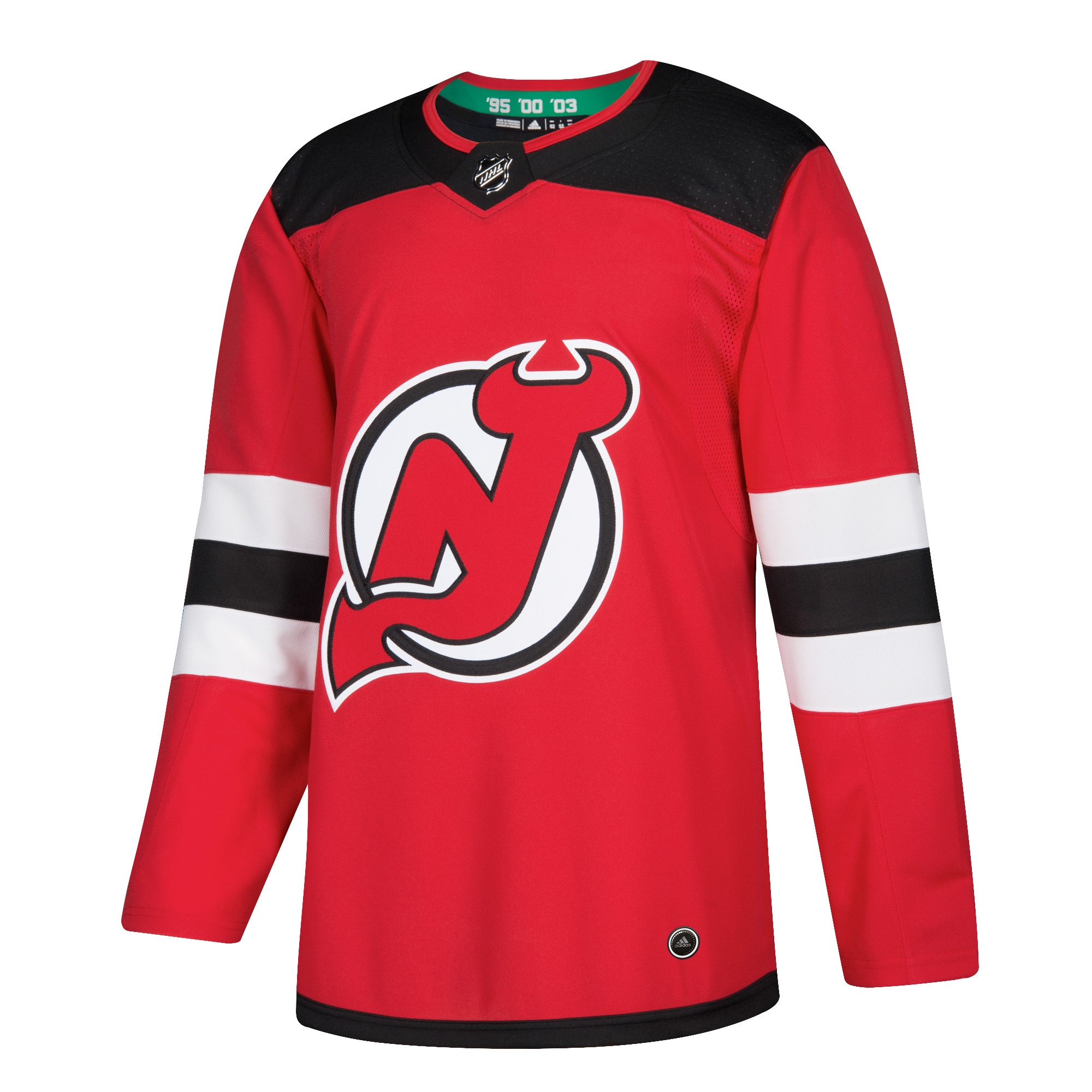 New Jersey Devils  Home Authentic Blank Jersey - Red