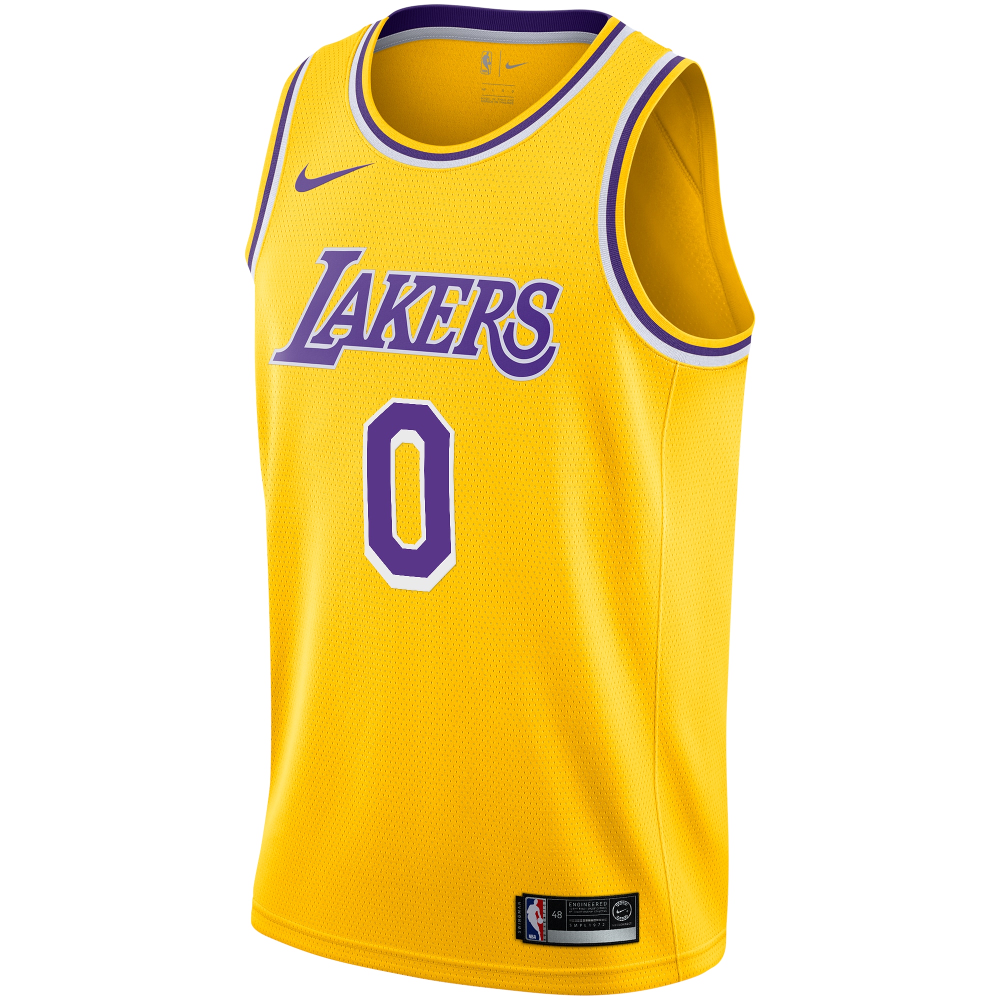 Russell Westbrook Los Angeles Lakers 2020/21 Swingman Player Jersey Gold - Icon Edition