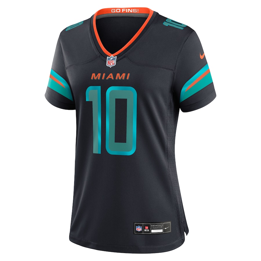 Tyreek Hill #10 Miami Dolphins Women's 2025 Rivalries Collection Game Jersey - Pitch Blue