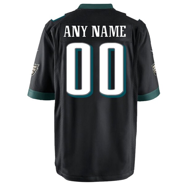 Philadelphia Eagles  Youth Game Custom Jersey - Black