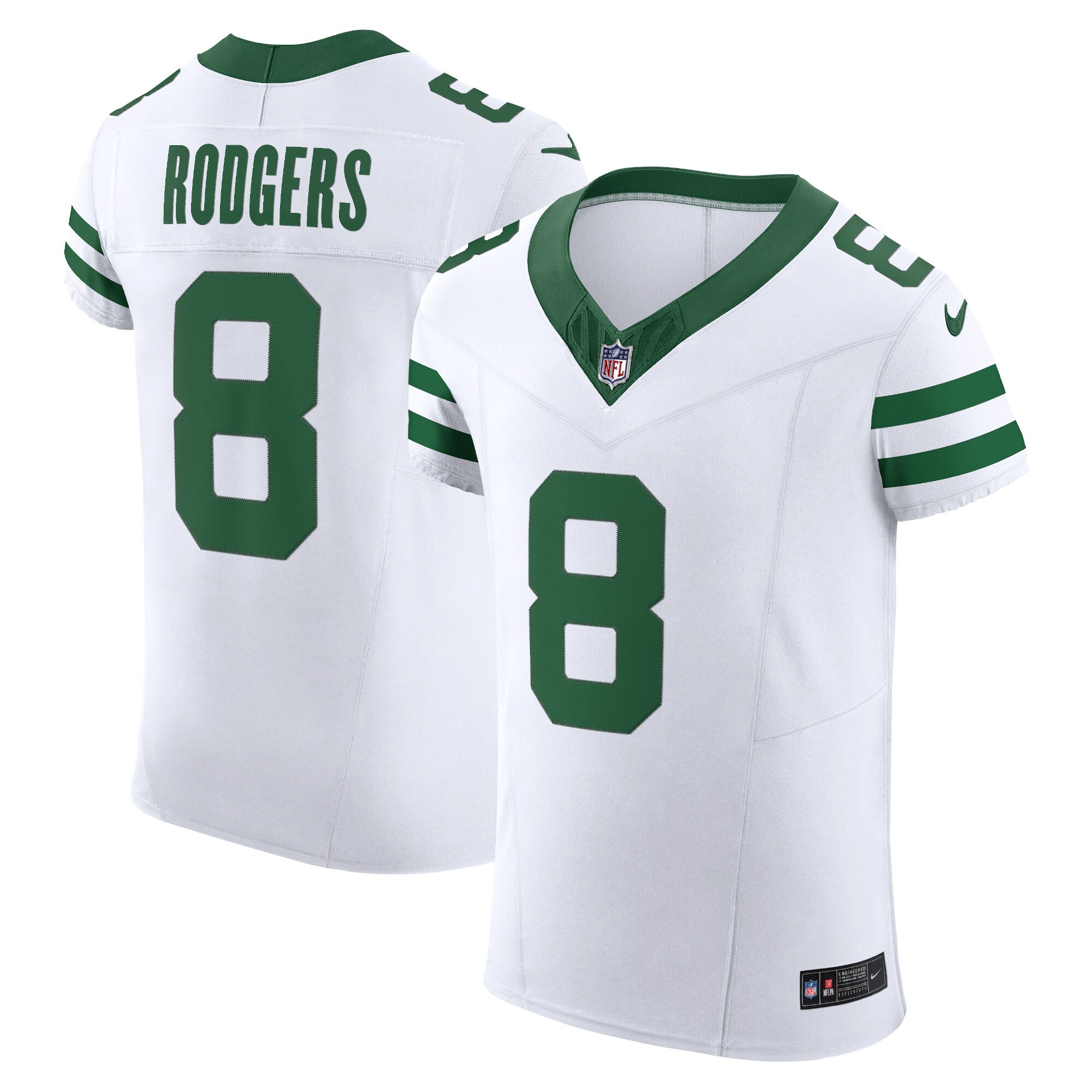 Aaron Rodgers New York Jets  Vapor F.U.S.E. Elite Jersey - Legacy White