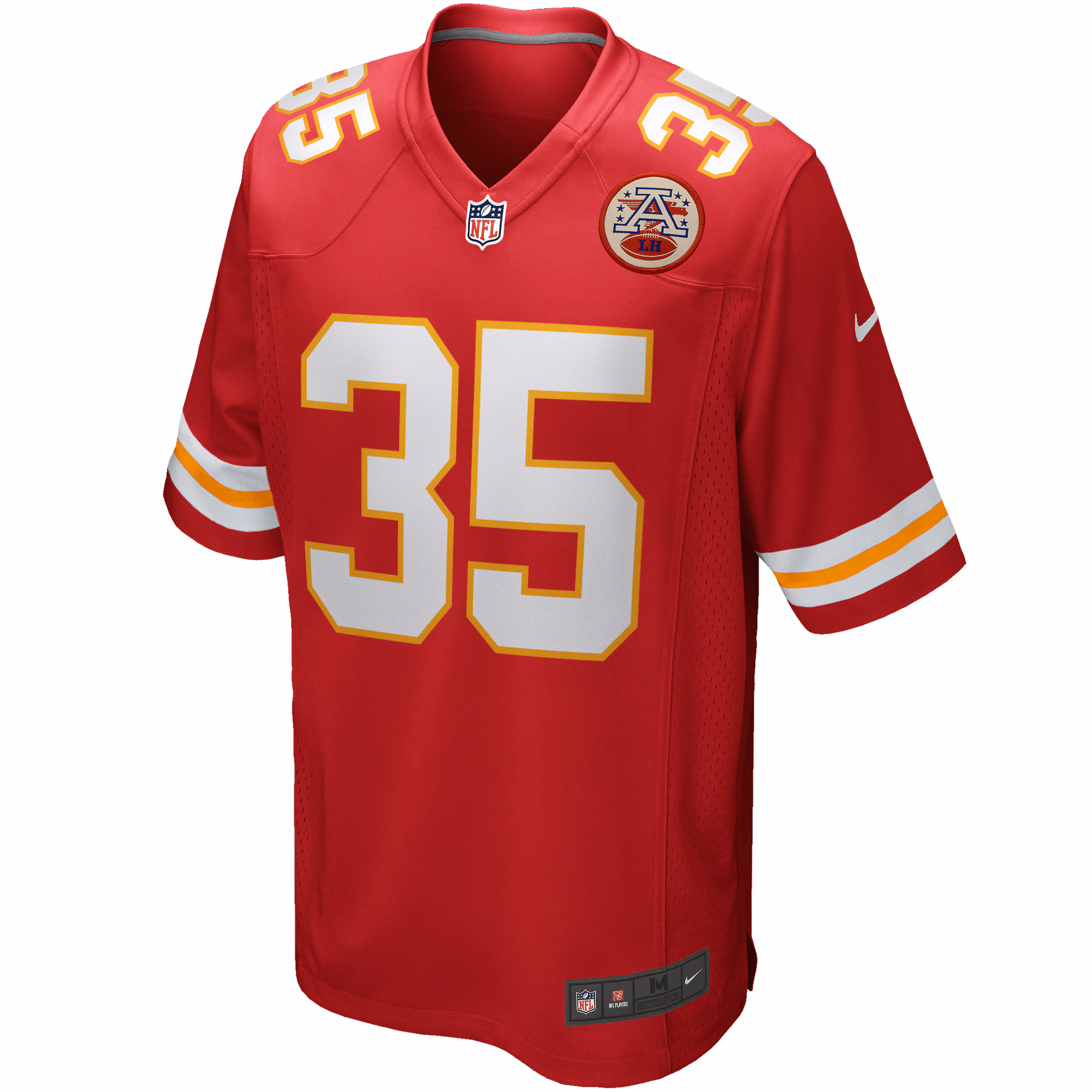 Christian Okoye Kansas City Chiefs Game Retired Player Jersey - Red