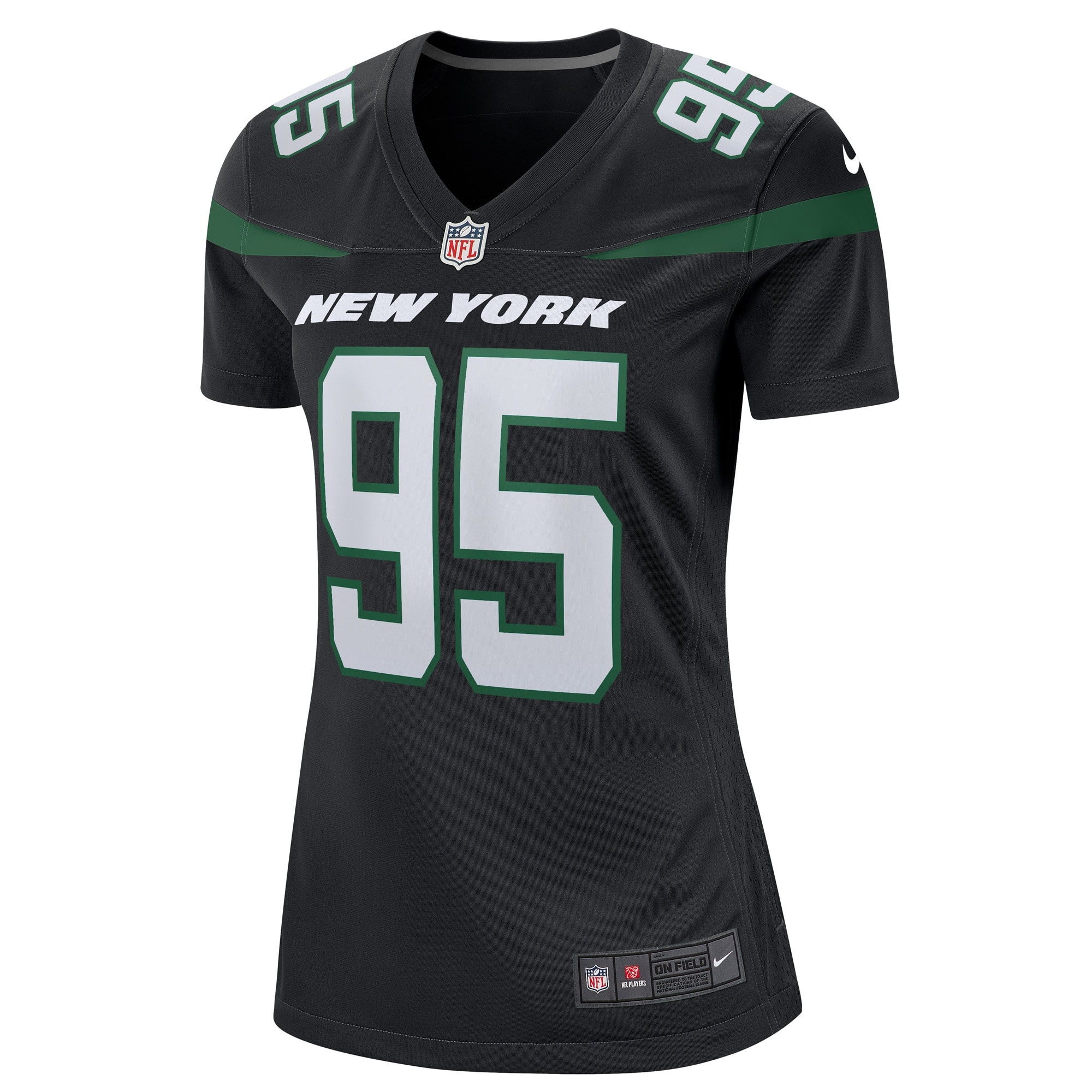 Quinnen Williams New York Jets  Women's Alternate Game Player Jersey - Stealth Black