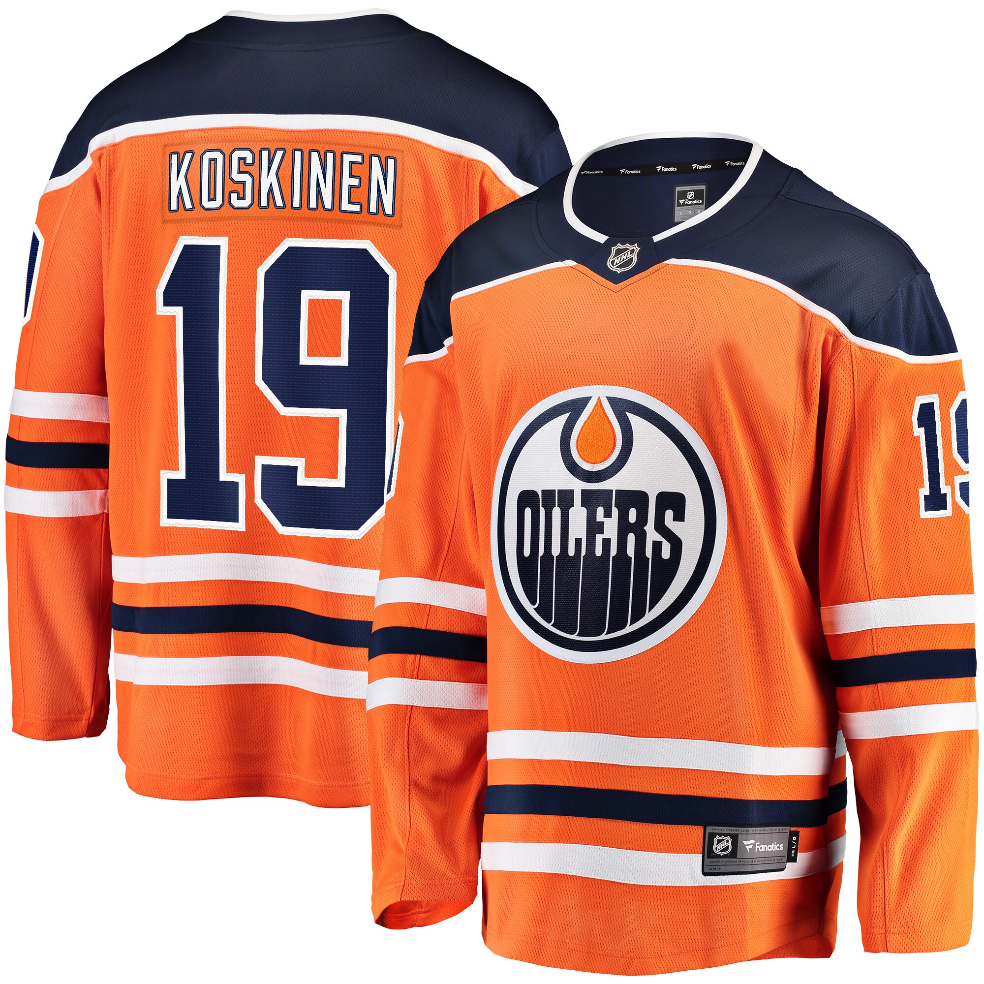 Mikko Koskinen Edmonton Oilers Breakaway Team Color Player Jersey - Orange