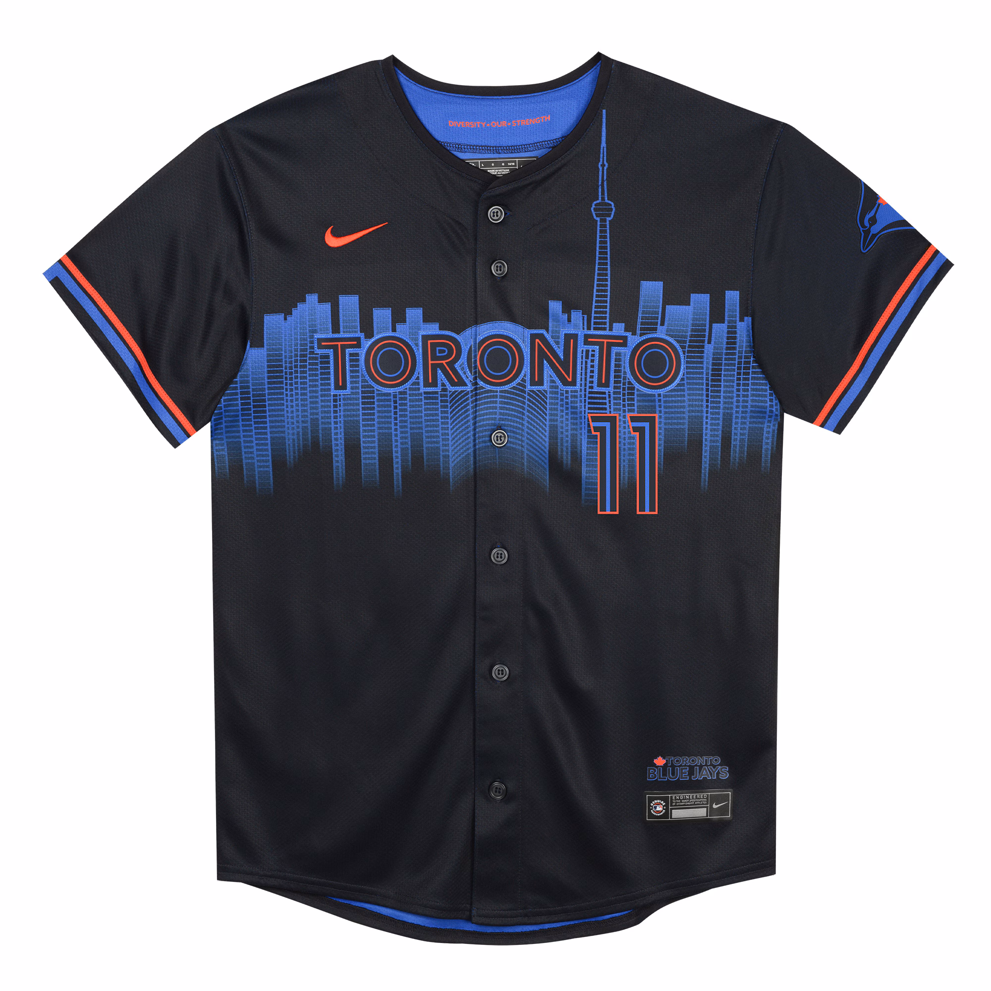 Bo Bichette #11 Toronto Blue Jays Preschool 2024 City Connect Limited Player Jersey - Navy
