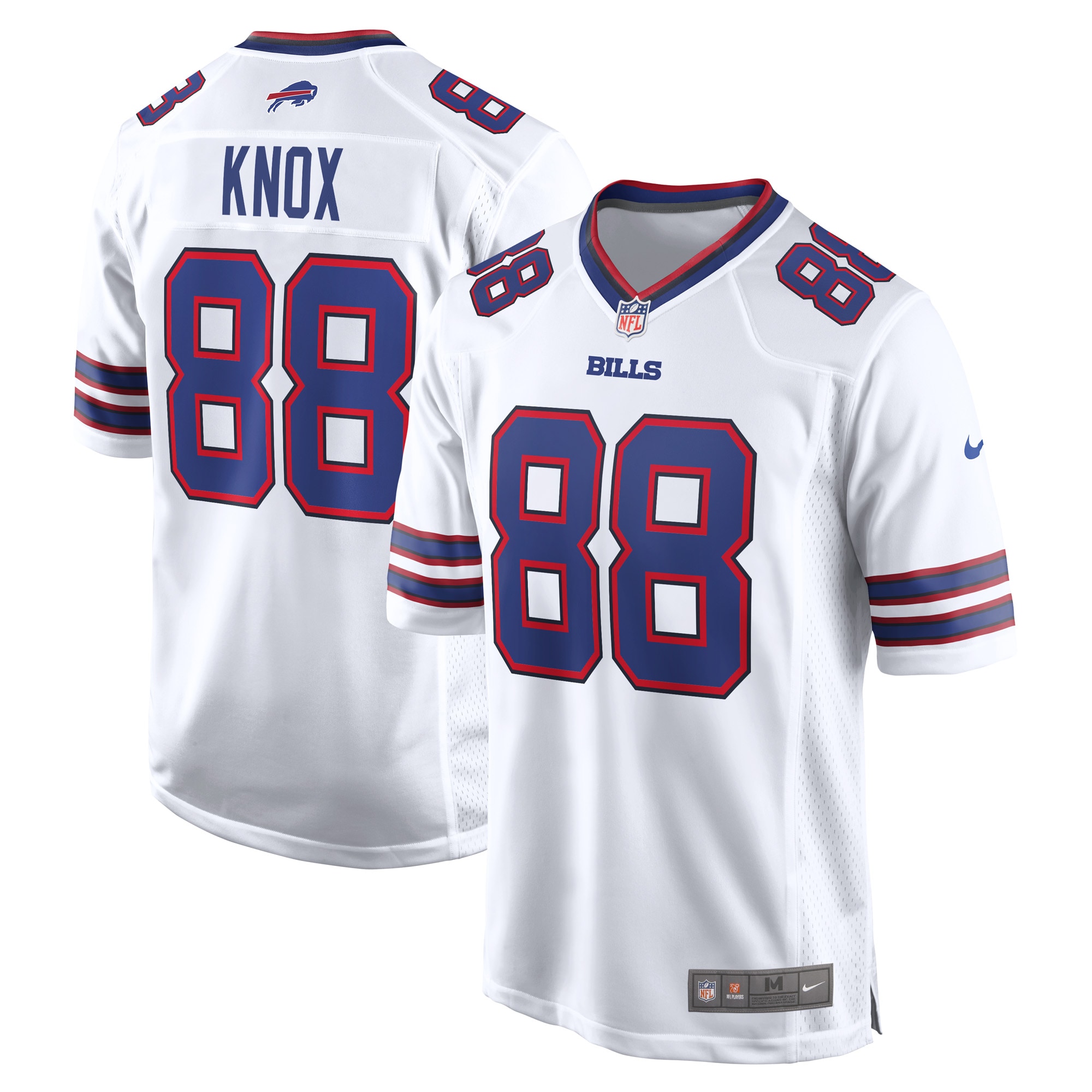 Dawson Knox Buffalo Bills Away Game Player Jersey - White