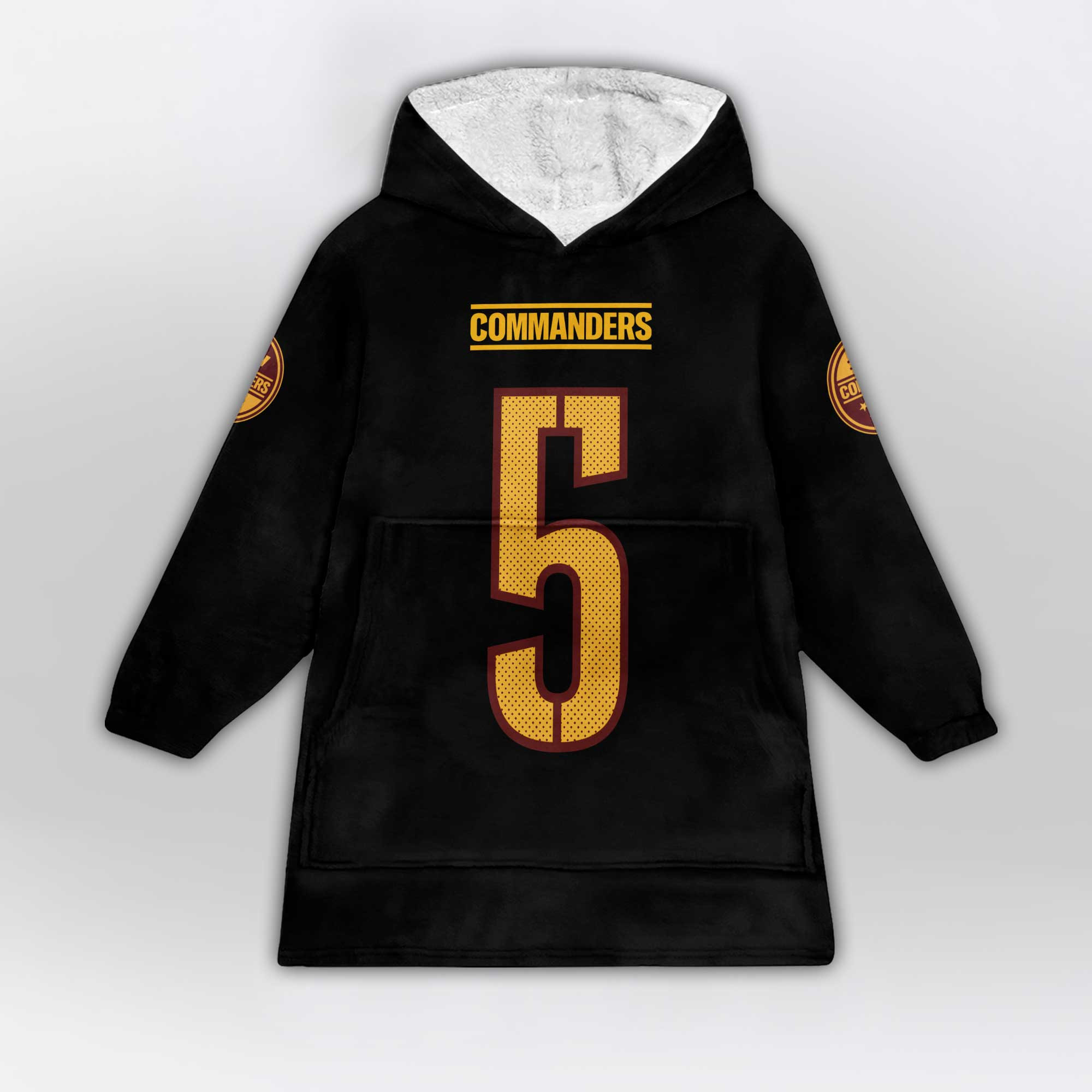 Adult J.D 5 Washington Football Unisex Blanket Hoodie