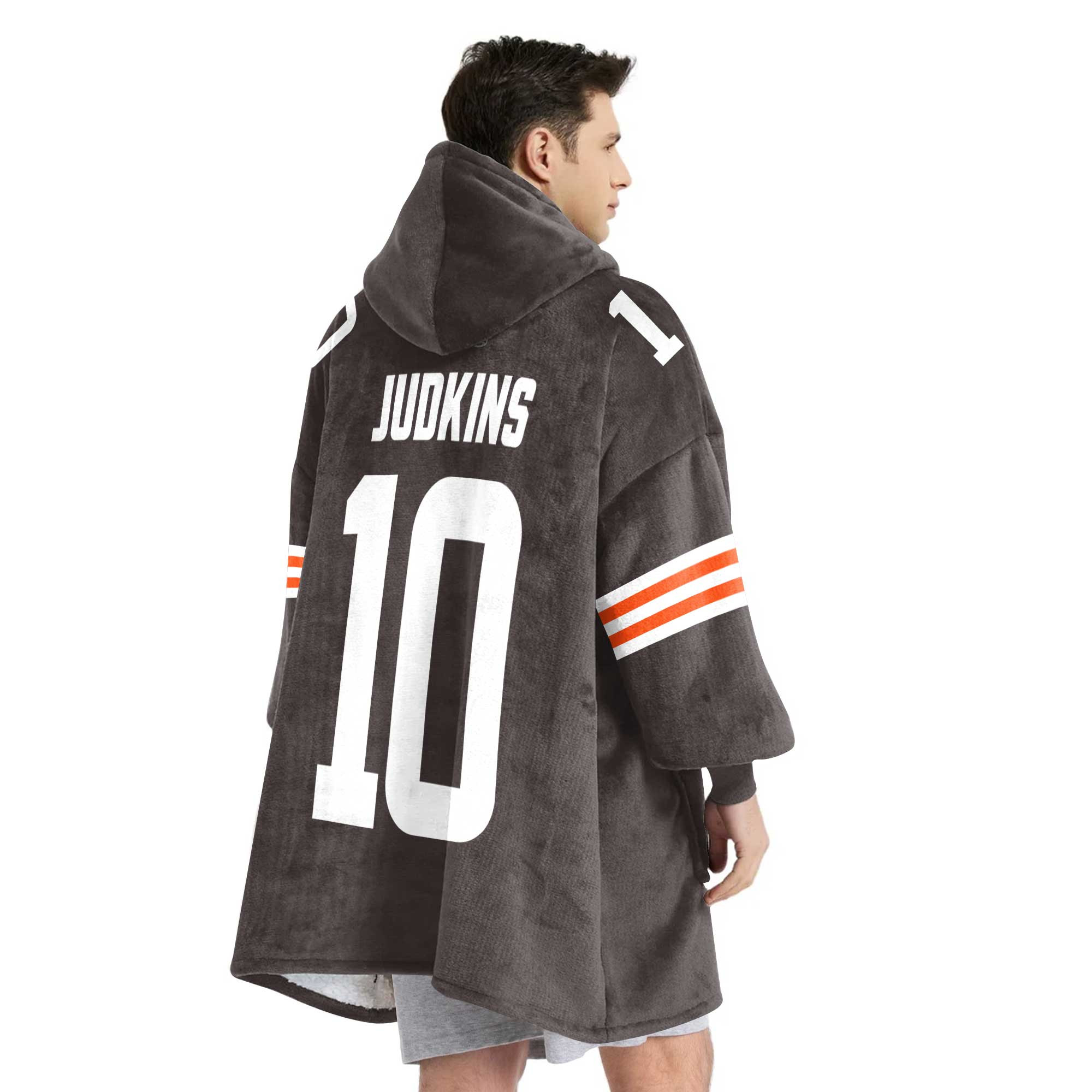 Q.J 10 Cleveland Football Unisex Blanket Hoodie