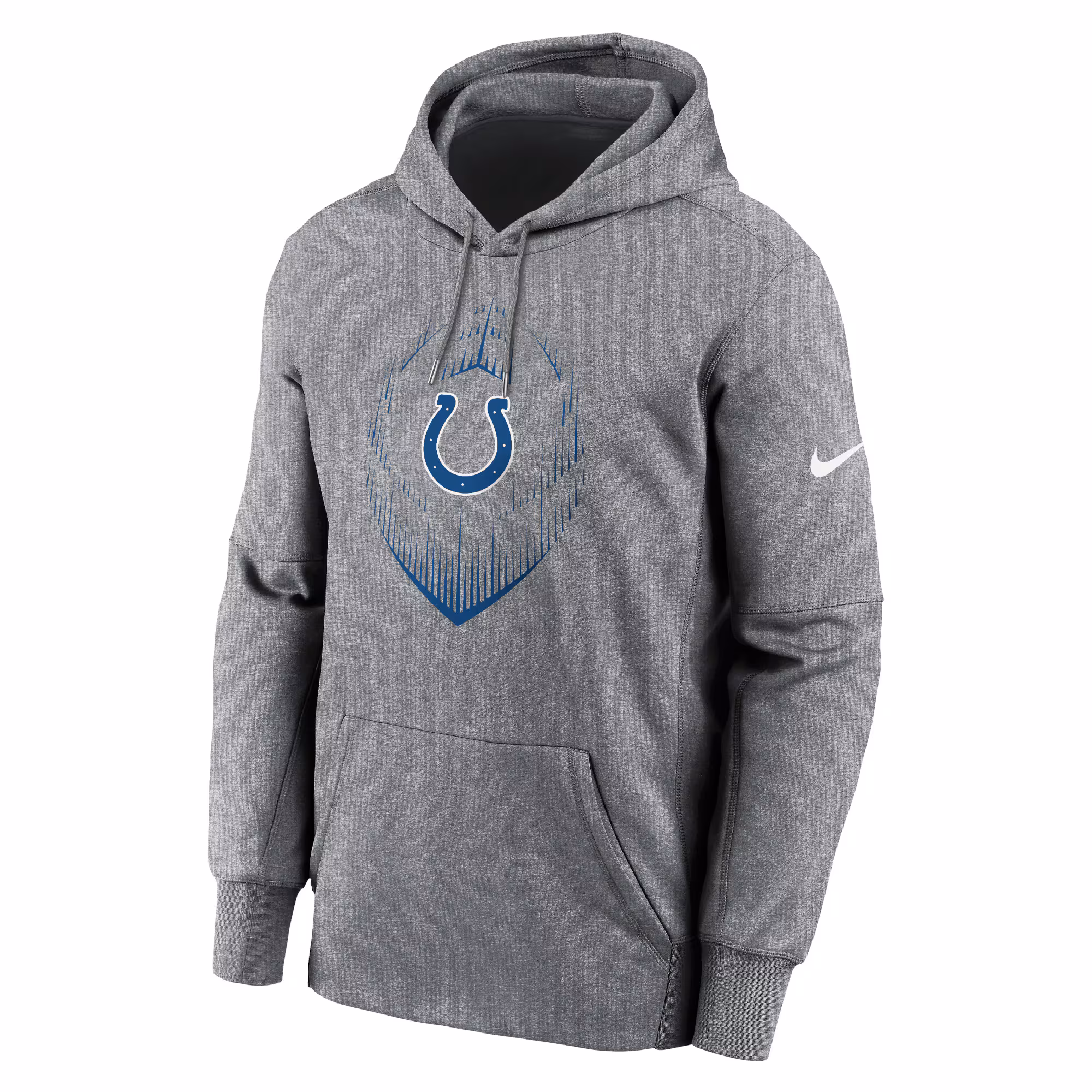 Indianapolis Colts Icon Performance Pullover Hoodie - Heather Gray
