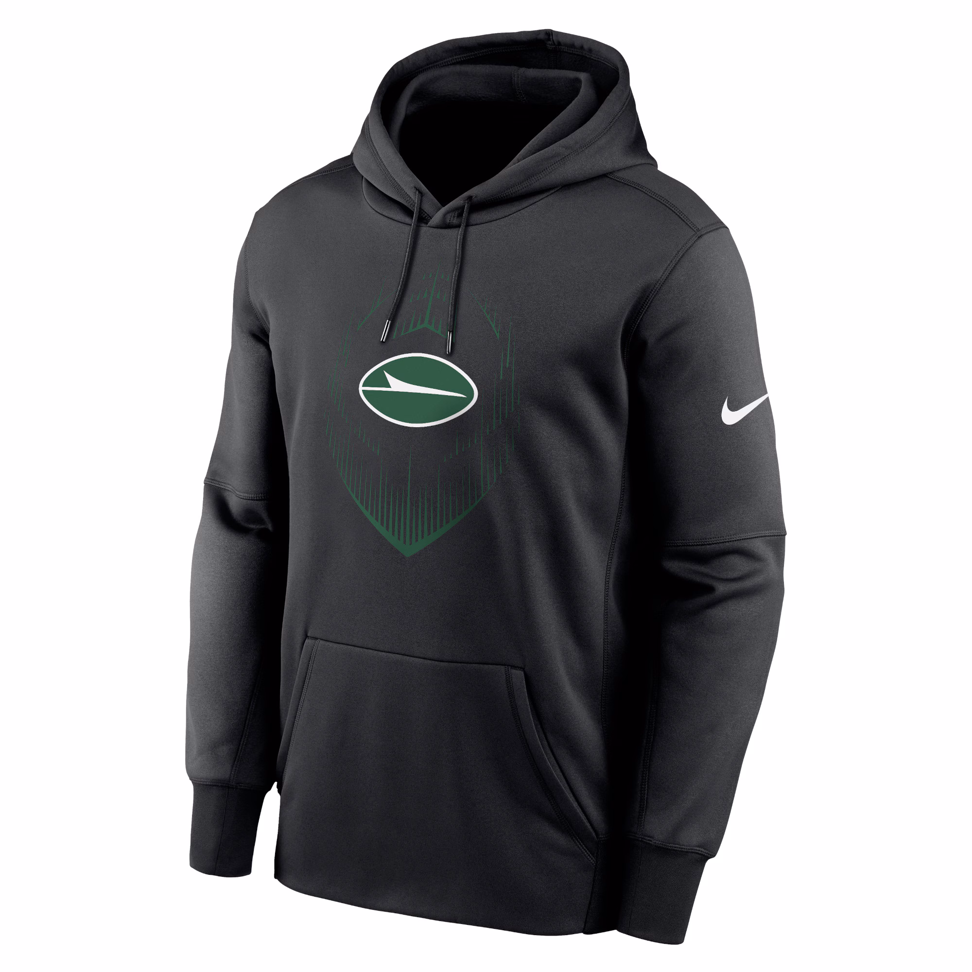 New York Jets Icon Performance Pullover Hoodie - Black